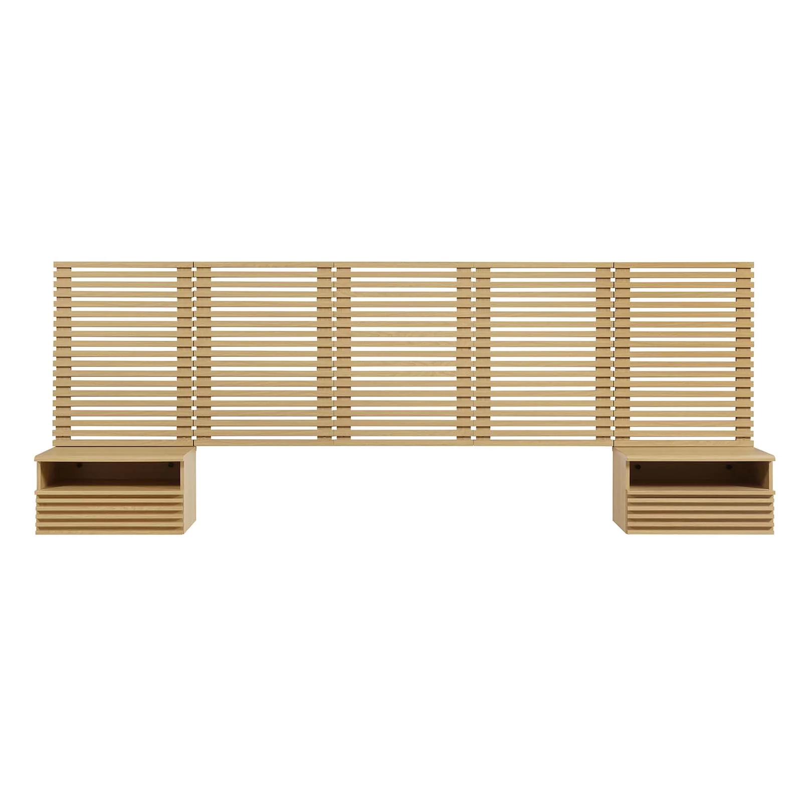 Render Wall Mount Queen Headboard and Modern Nightstands By Modway - MOD-7116 - Image 10
