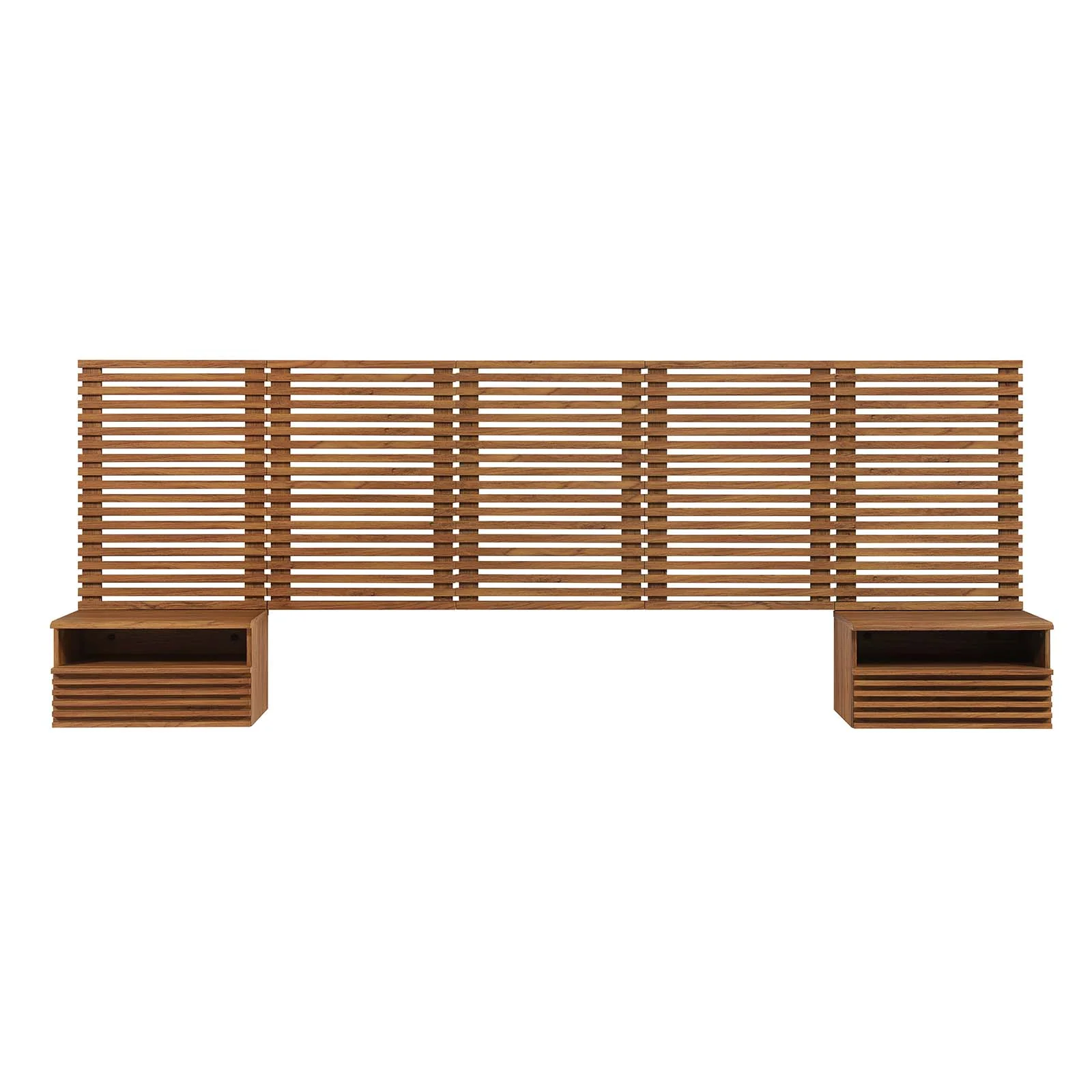 Render Wall Mount Queen Headboard and Modern Nightstands By Modway - MOD-7116 - Image 17
