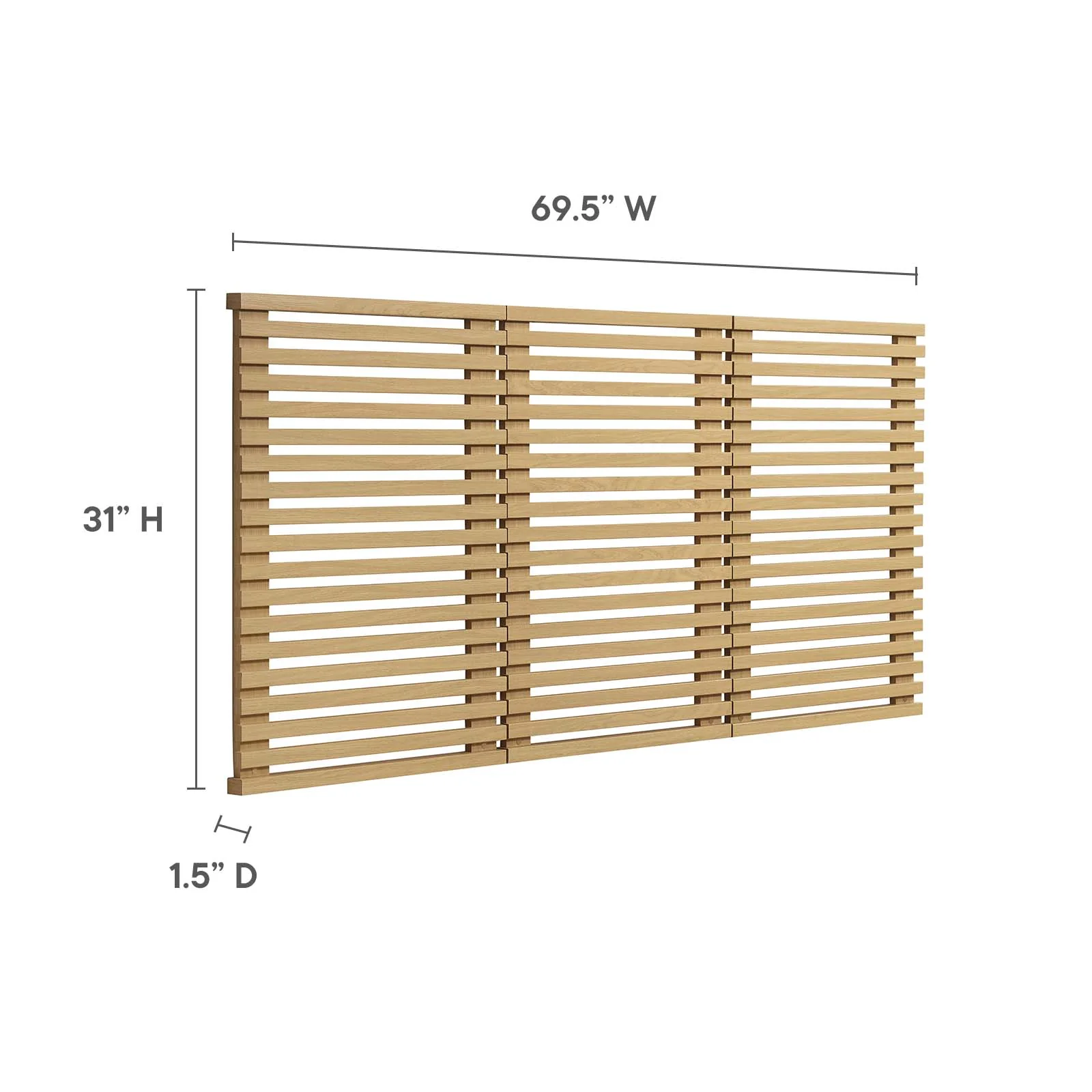 Render Wall Mount Queen Headboard By Modway - MOD-7110 - Image 13