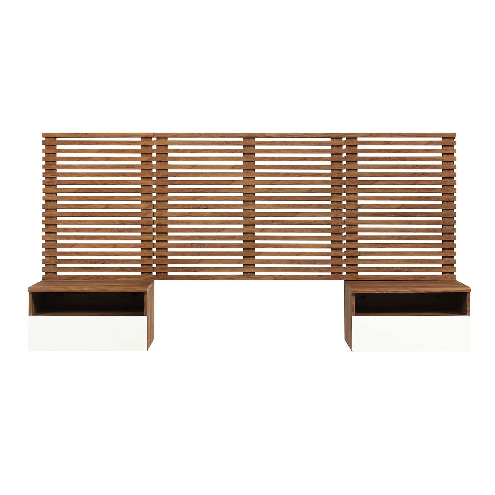 Render Wall Mount Twin Headboard and Modern Nightstands By Modway - MOD-7112 - Image 3