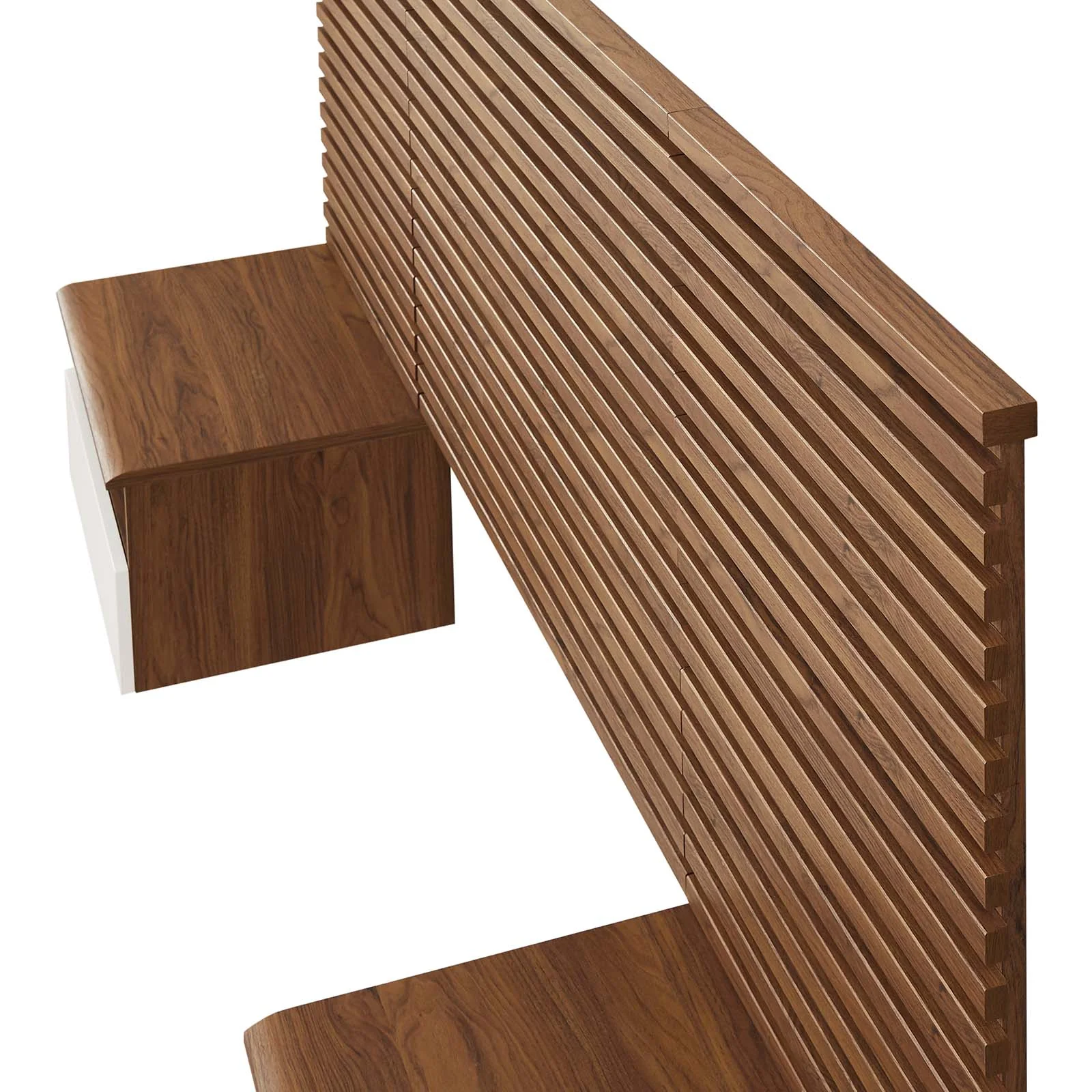 Render Wall Mount Twin Headboard and Modern Nightstands By Modway - MOD-7112 - Image 4