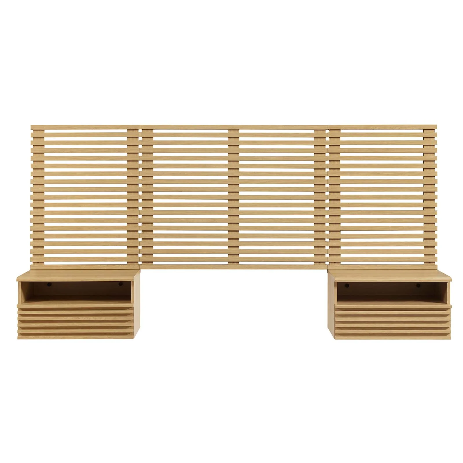 Render Wall Mount Twin Headboard and Modern Nightstands By Modway - MOD-7115 - Image 10