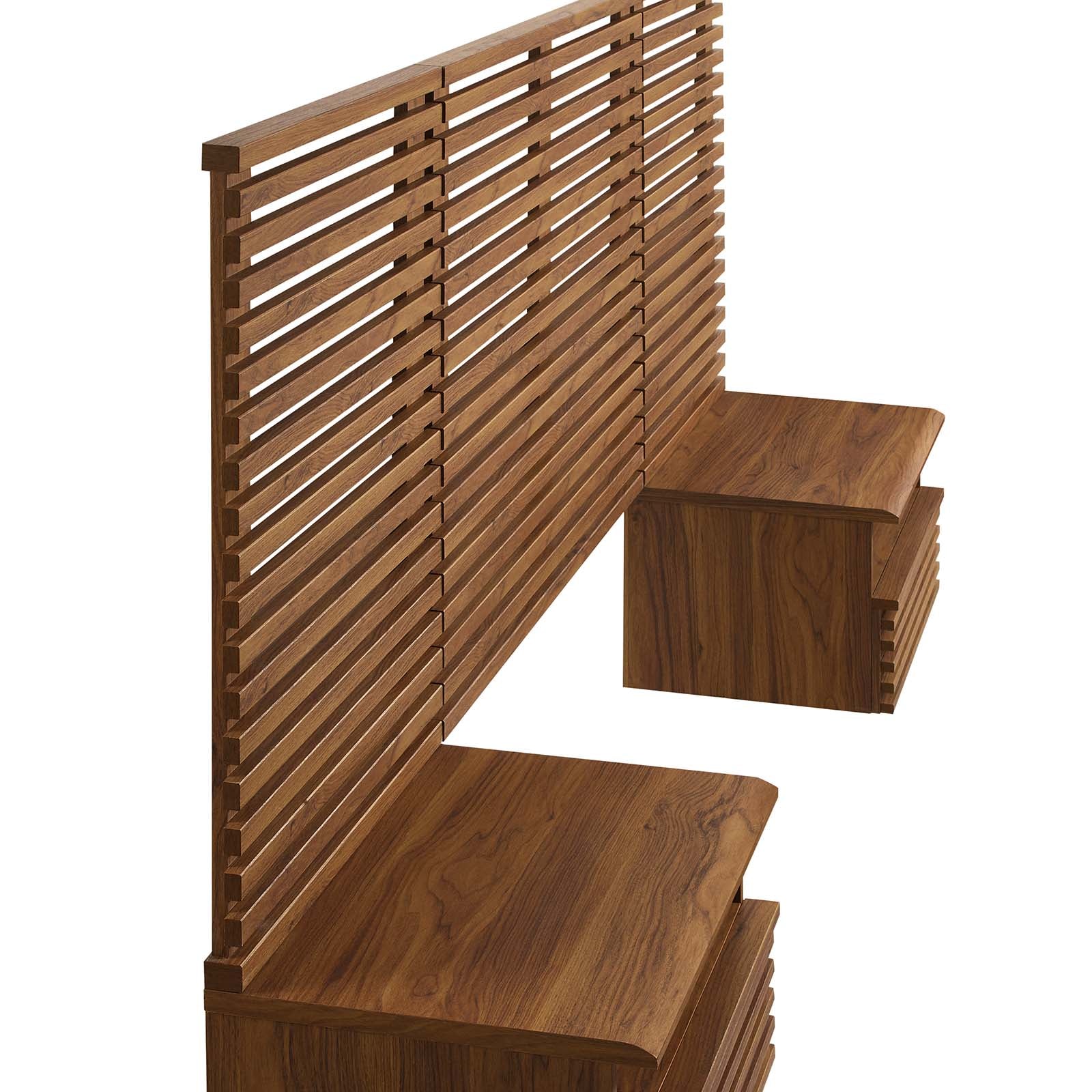 Render Wall Mount Twin Headboard and Modern Nightstands By Modway - MOD-7115 - Image 18