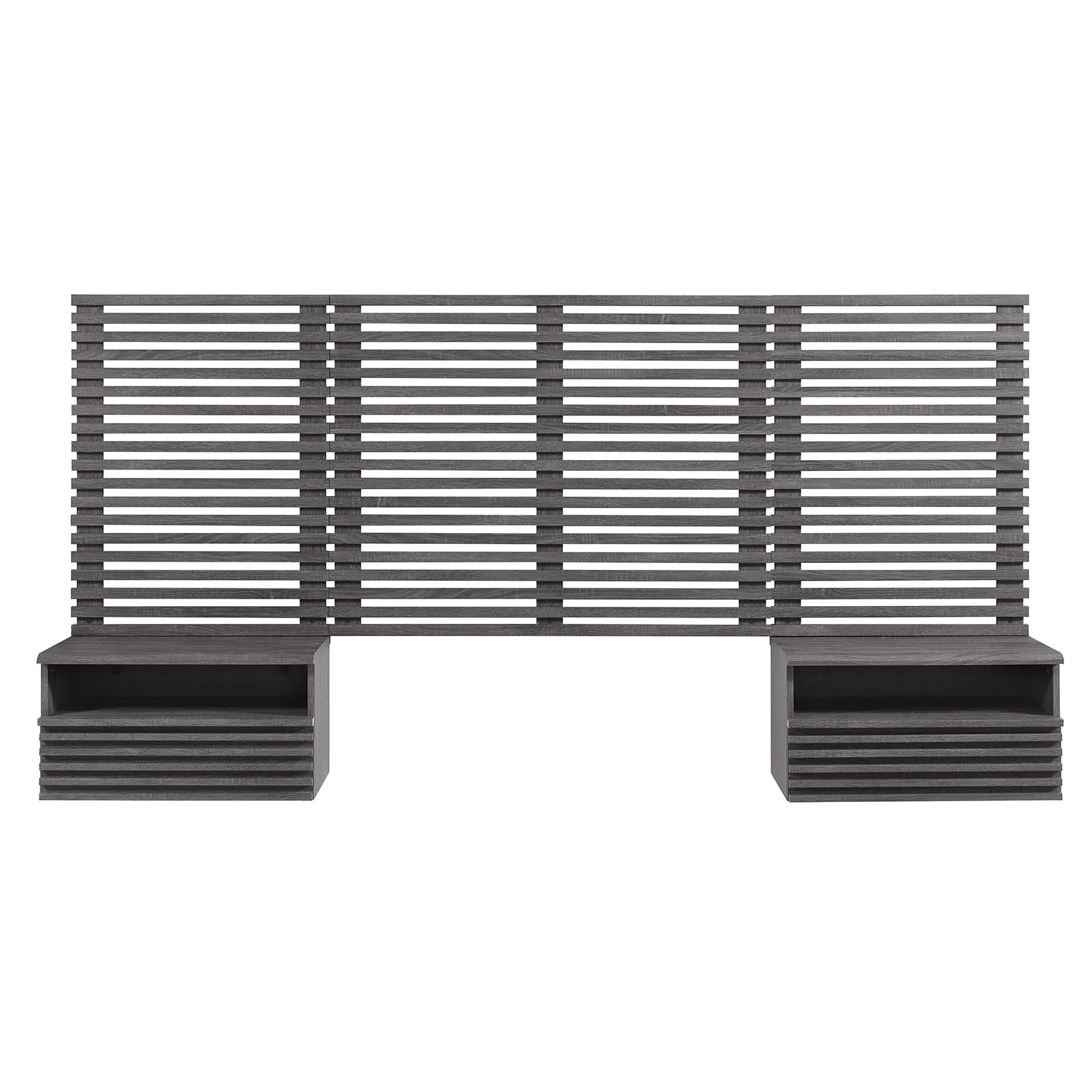 Render Wall Mount Twin Headboard and Modern Nightstands By Modway - MOD-7115 - Image 3