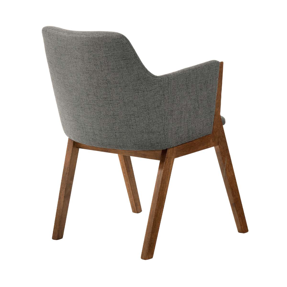 Renzo Charcoal Fabric and Walnut Wood Dining Side Chairs - Set of 2 By Armen Living - Image 5