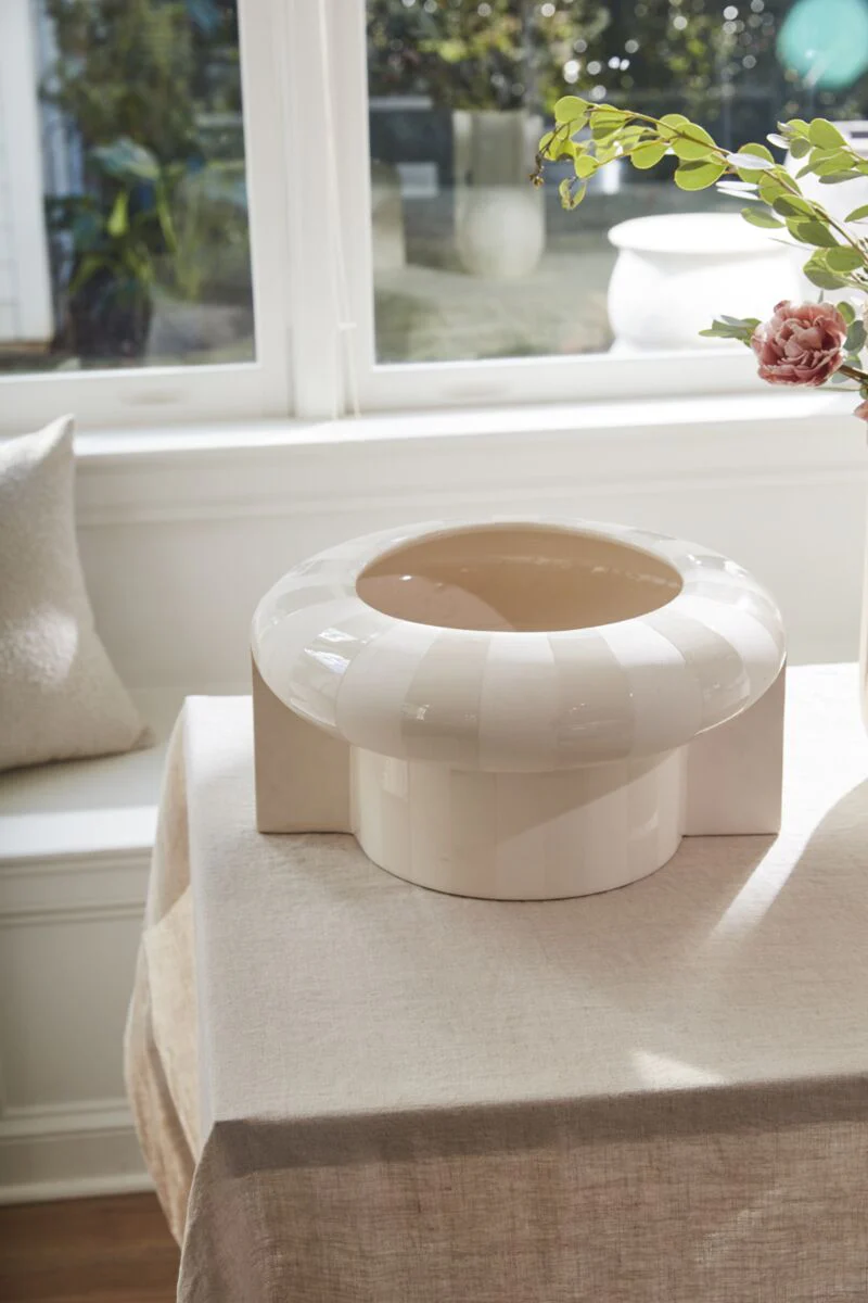 Replay Footed Bowl 16.25"x 8.5" By Accent Decor - Image 2