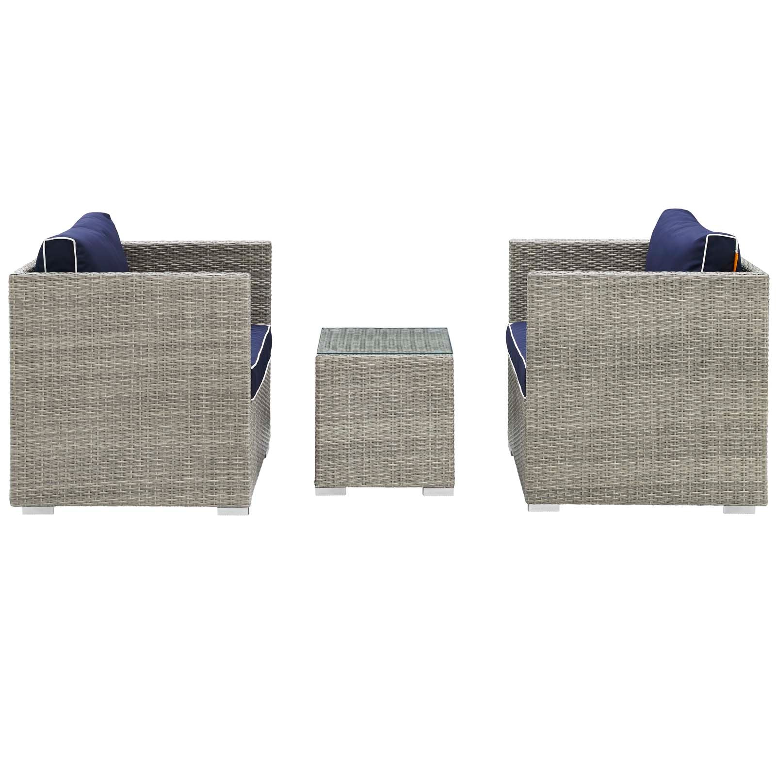 Repose 3 Piece Outdoor Patio Sectional Set By Modway - EEI-3006 - Image 15