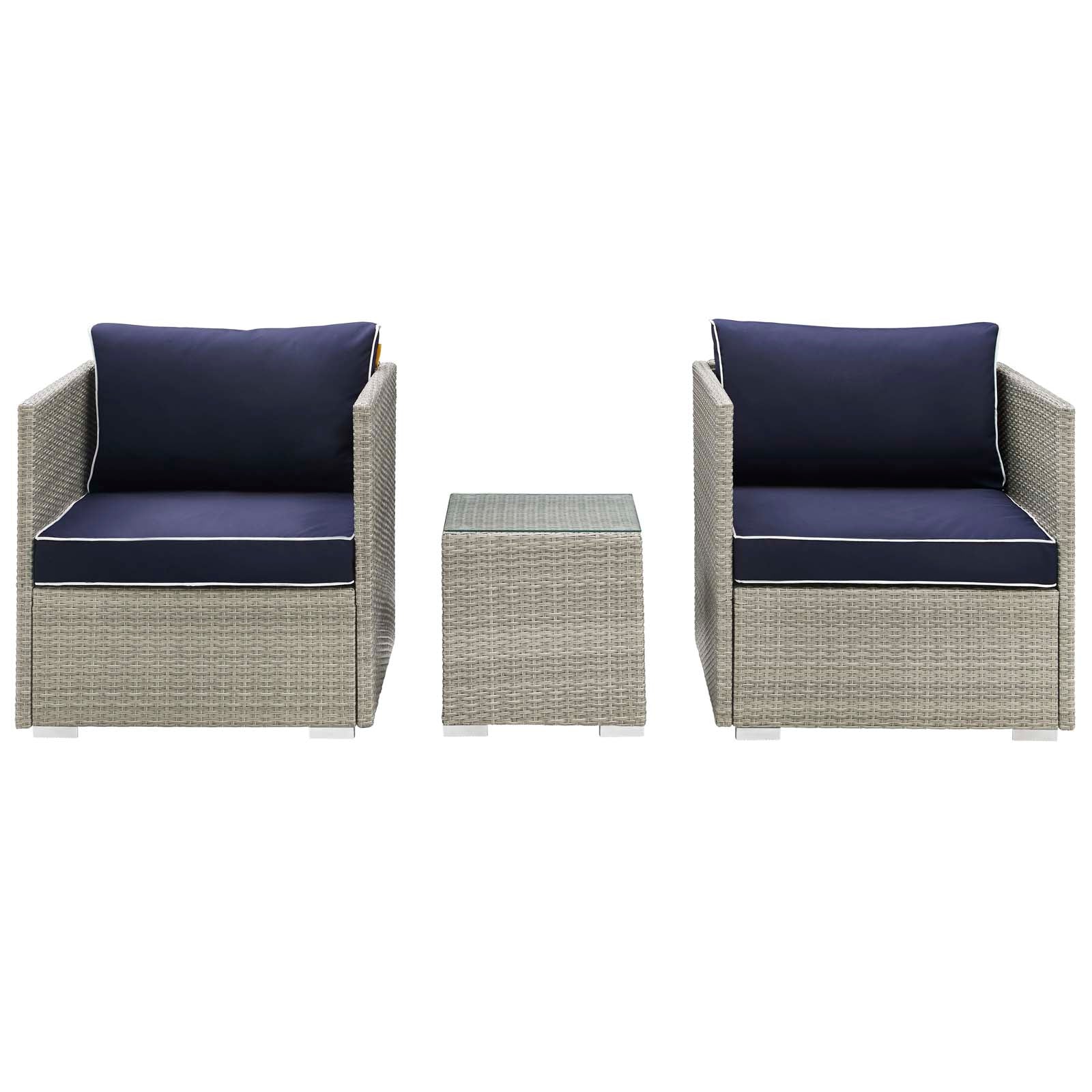 Repose 3 Piece Outdoor Patio Sectional Set By Modway - EEI-3006 - Image 16