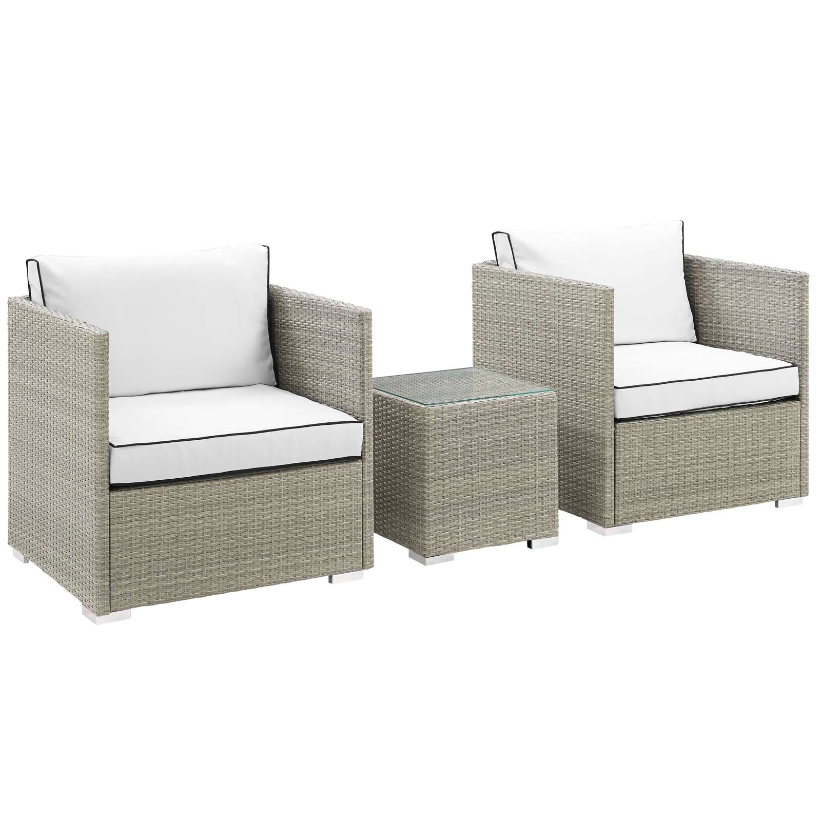 Repose 3 Piece Outdoor Patio Sectional Set By Modway - EEI-3006 - Image 20