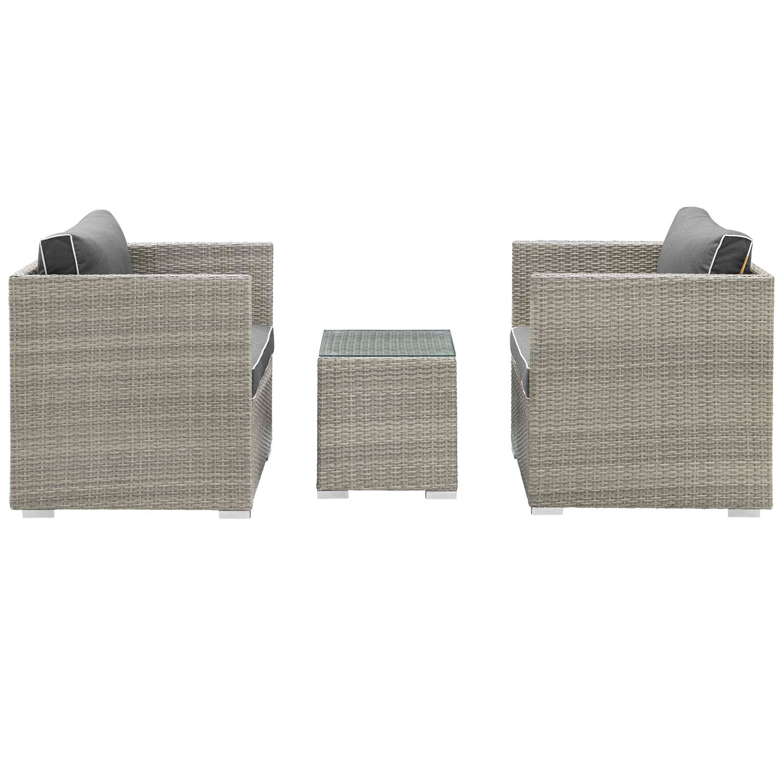 Repose 3 Piece Outdoor Patio Sectional Set By Modway - EEI-3006 - Image 3