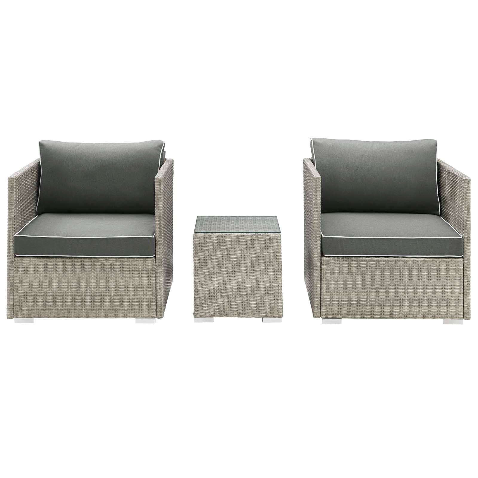 Repose 3 Piece Outdoor Patio Sectional Set By Modway - EEI-3006 - Image 4