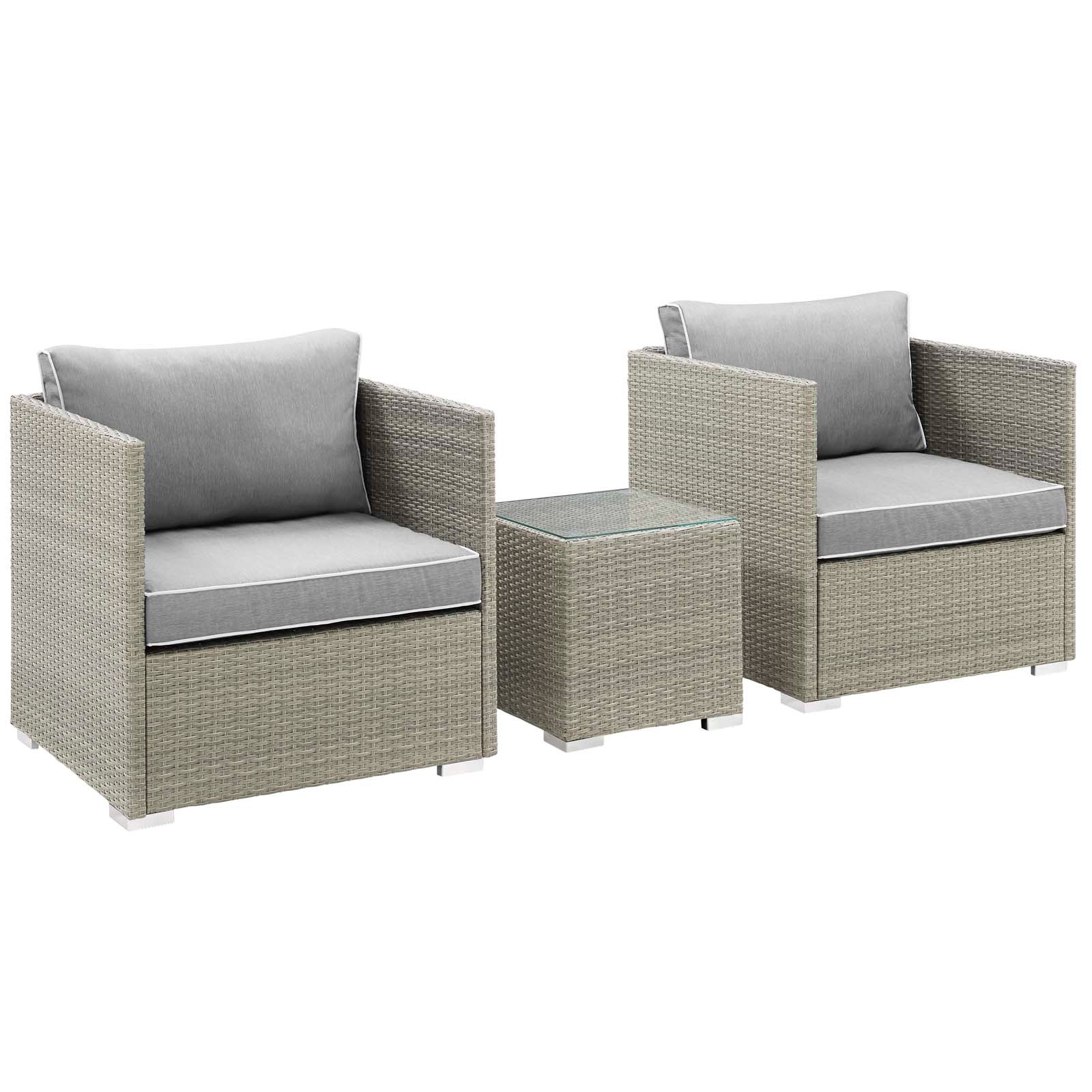 Repose 3 Piece Outdoor Patio Sectional Set By Modway - EEI-3006 - Image 8