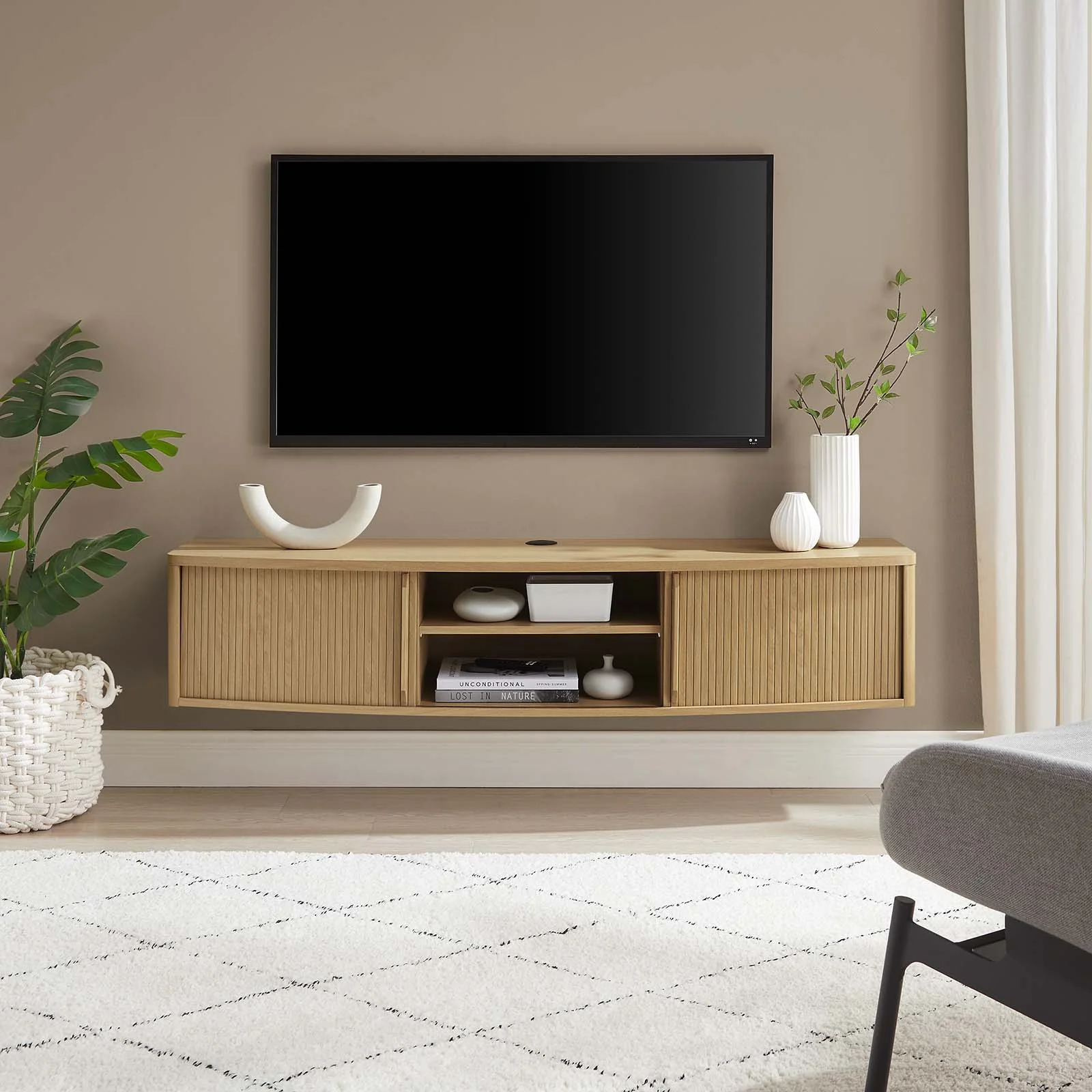 Resonance 60" Wall-Mount TV Stand By Modway - EEI-6182 - Image 13