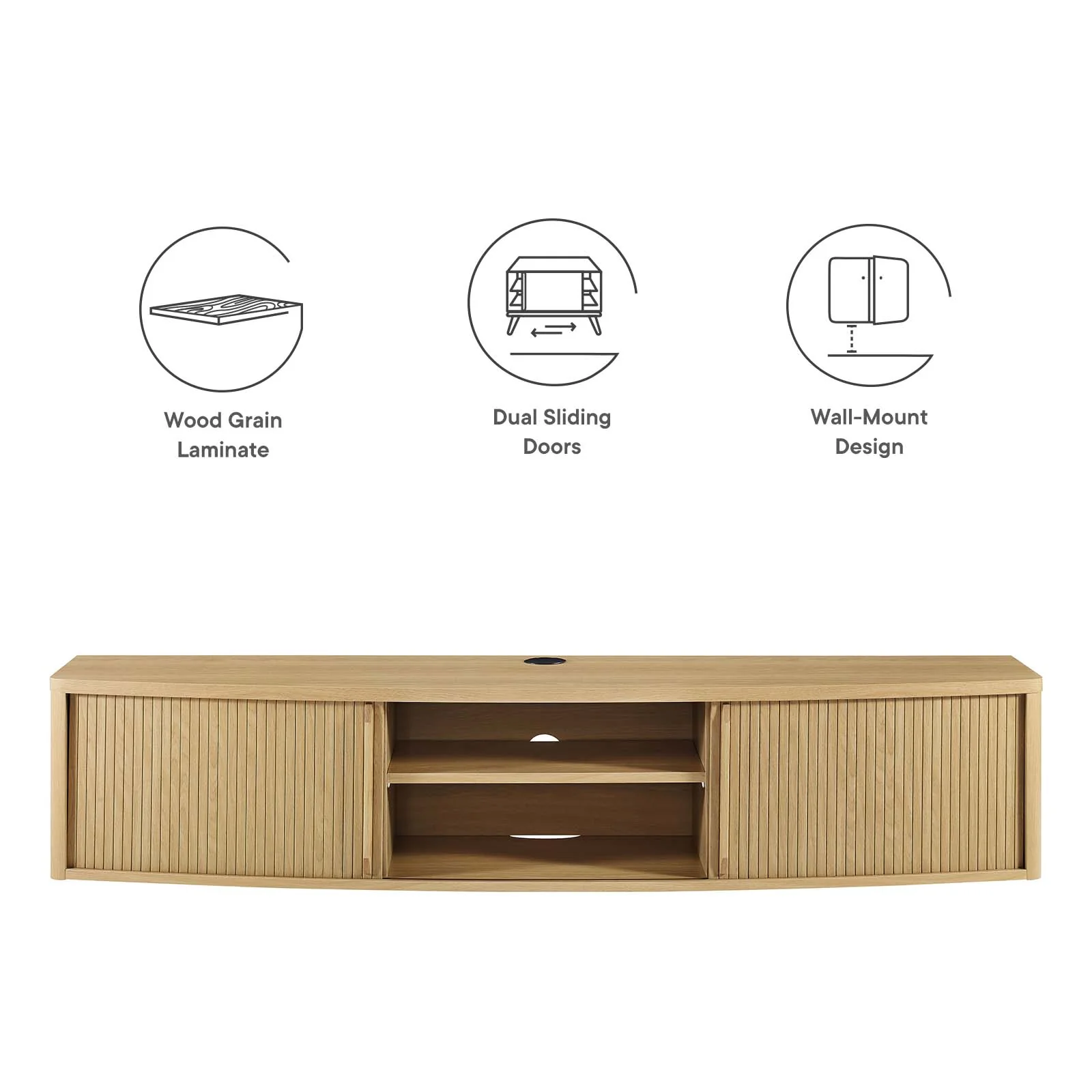 Resonance 60" Wall-Mount TV Stand By Modway - EEI-6182 - Image 20