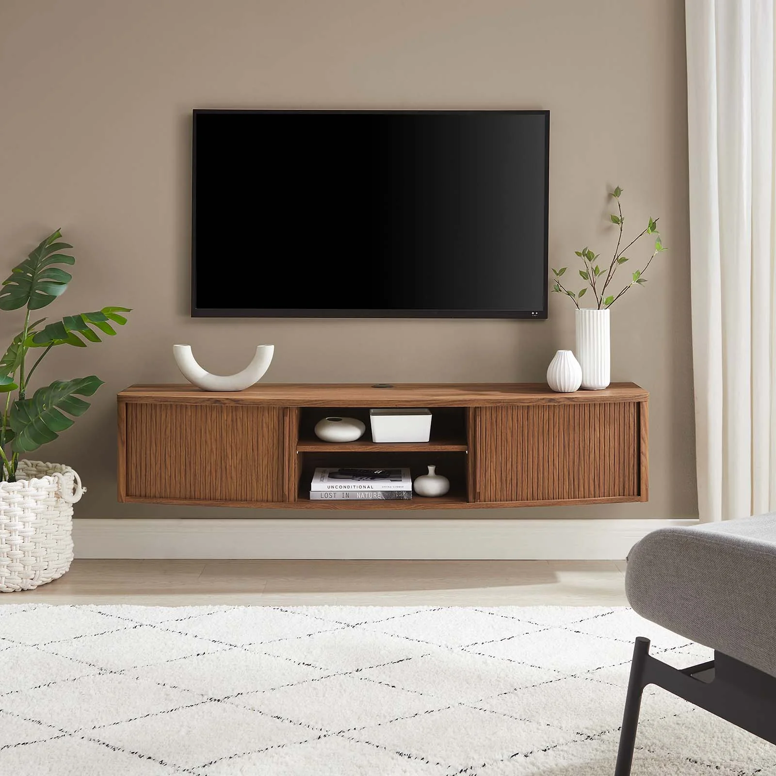 Resonance 60" Wall-Mount TV Stand By Modway - EEI-6182 - Image 23