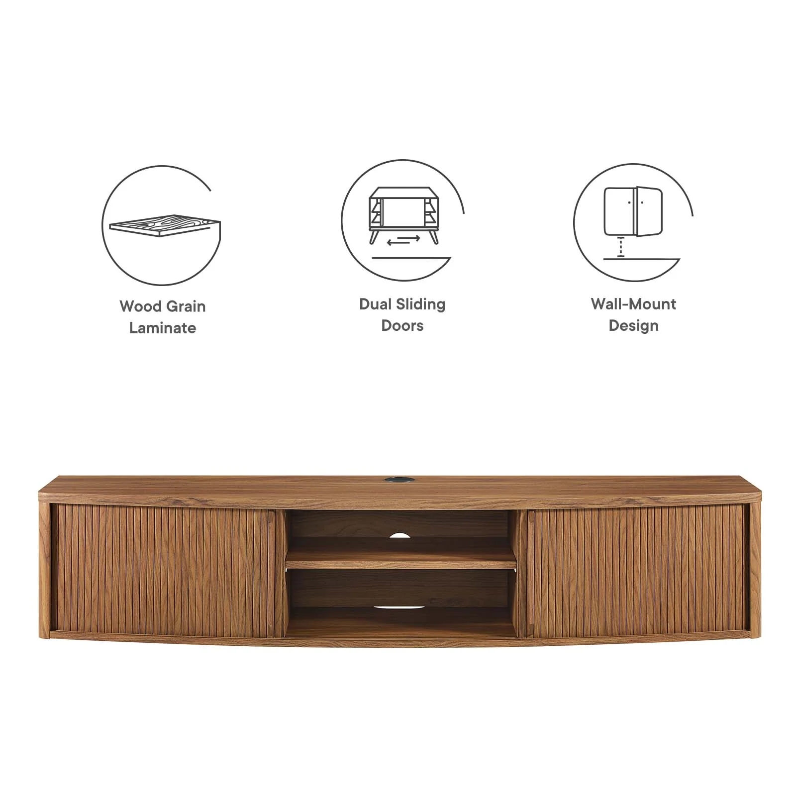 Resonance 60" Wall-Mount TV Stand By Modway - EEI-6182 - Image 30