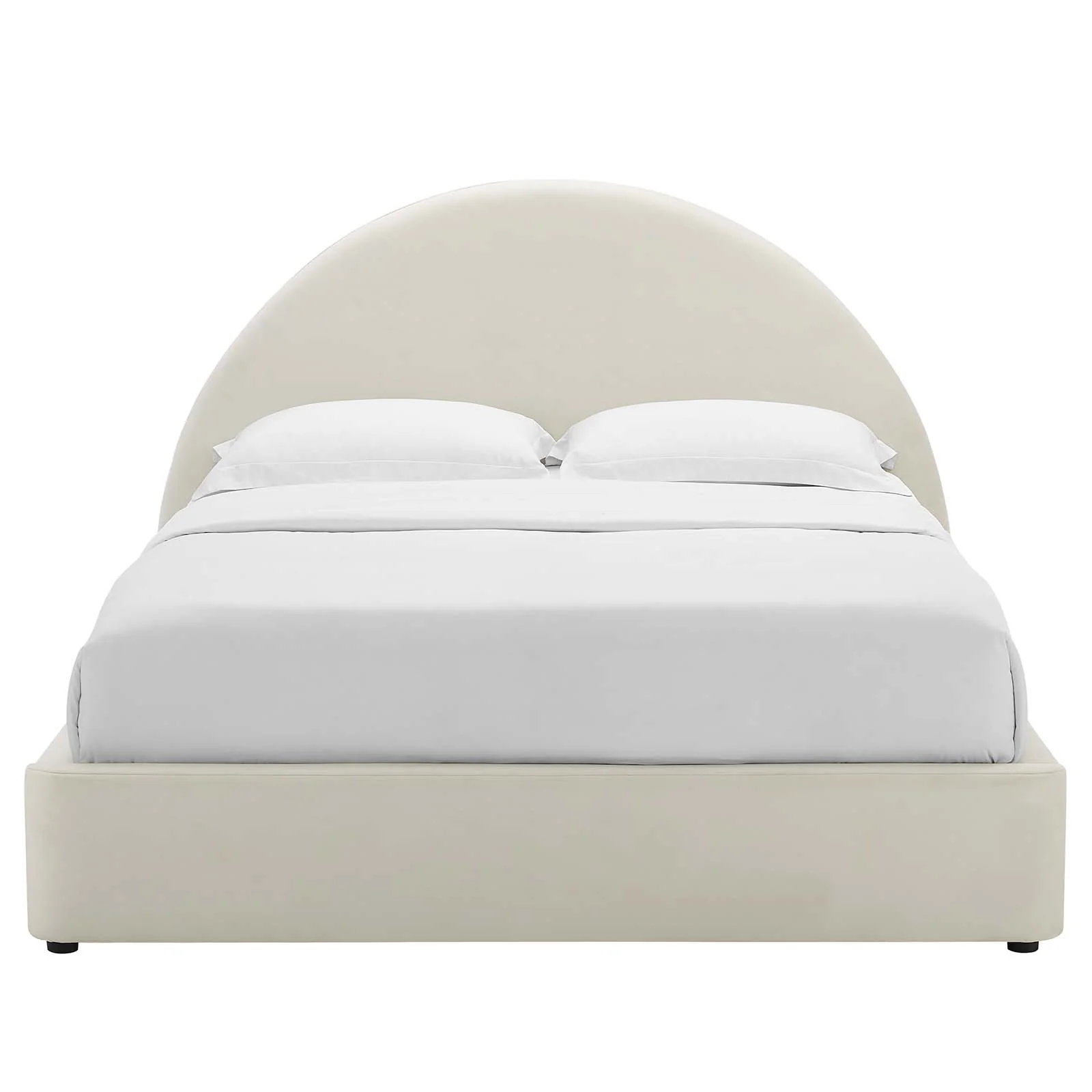 Resort Performance Velvet Arched Round Full Platform Bed By Modway - MOD-7131 - Image 4