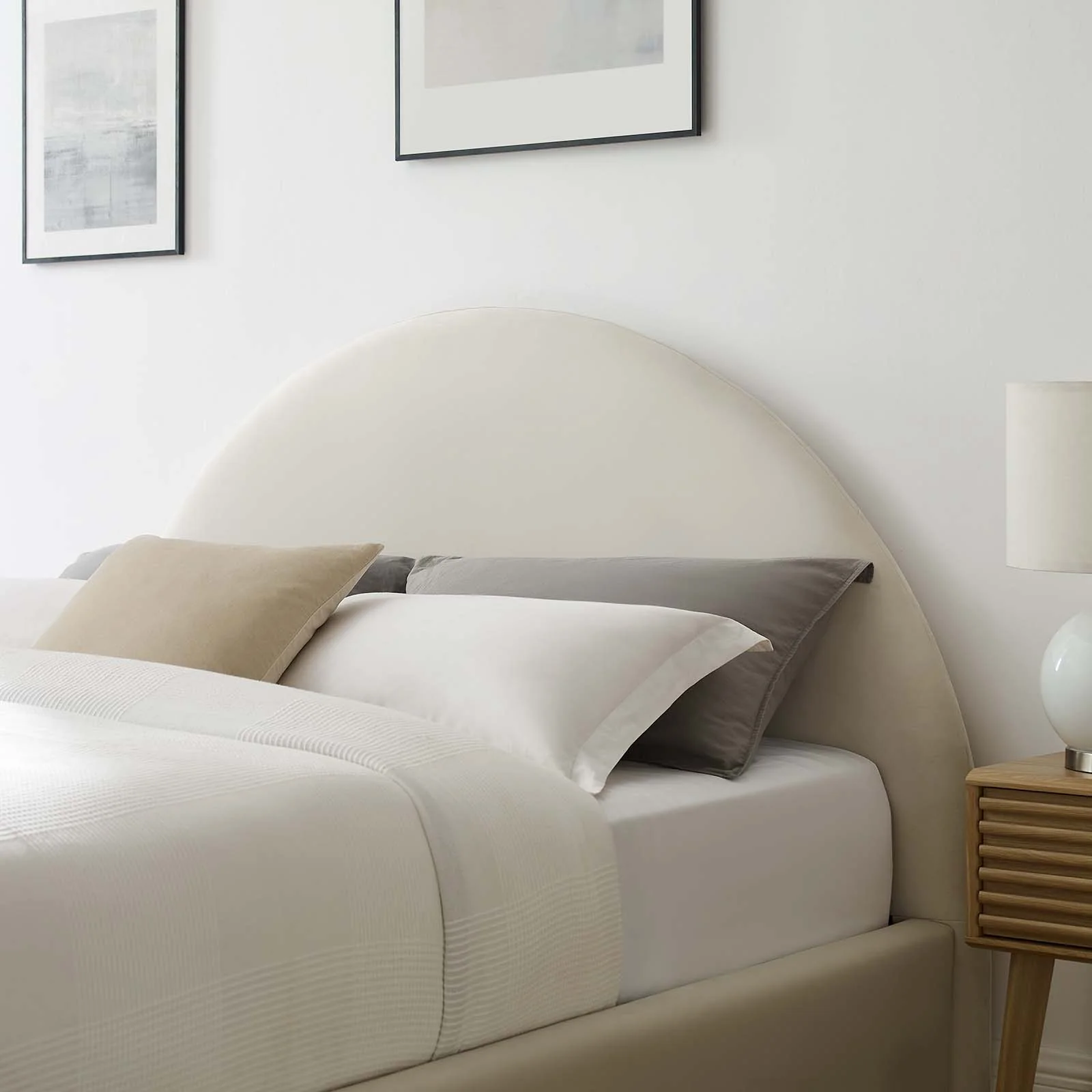 Resort Performance Velvet Arched Round Full Platform Bed By Modway - MOD-7131 - Image 8