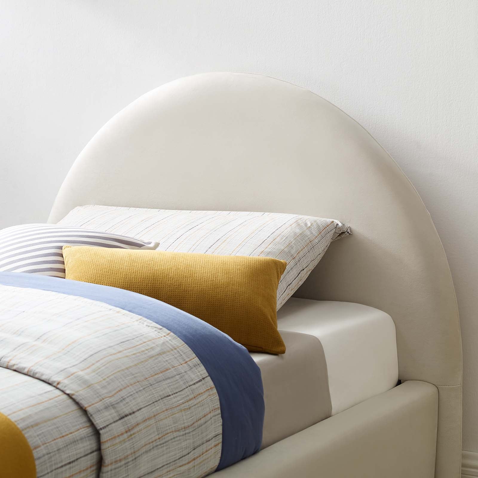Resort Performance Velvet Arched Round Twin Platform Bed By Modway - MOD-7129 - Image 8