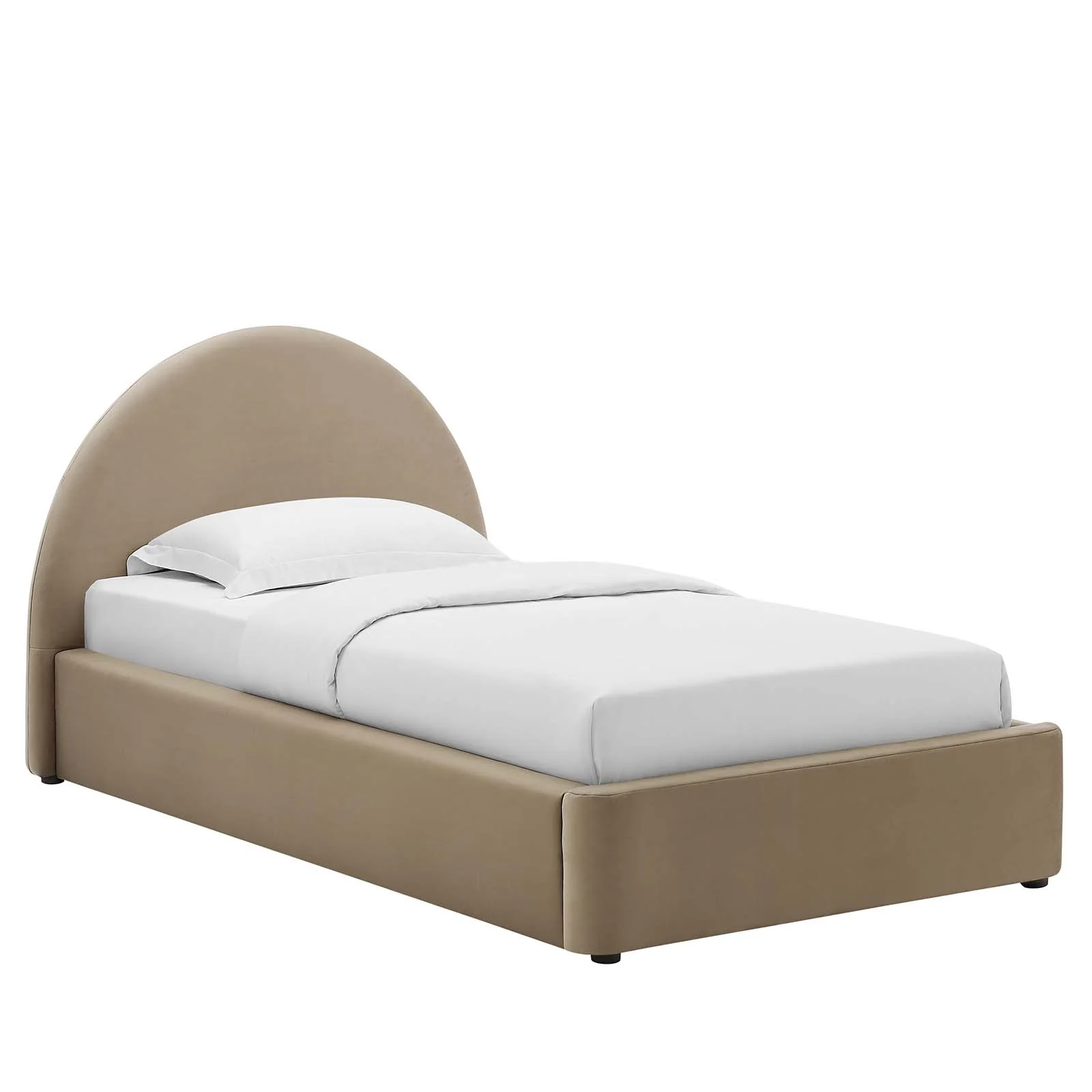 Resort Performance Velvet Arched Round Twin Platform Bed By Modway - MOD-7129 - Image 9