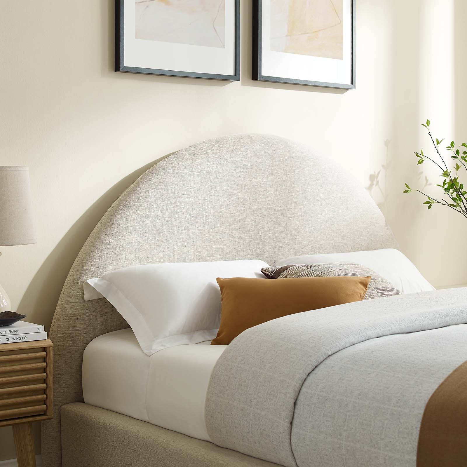 Resort Upholstered Fabric Arched Round King Platform Bed By Modway - MOD-7134 - Image 8