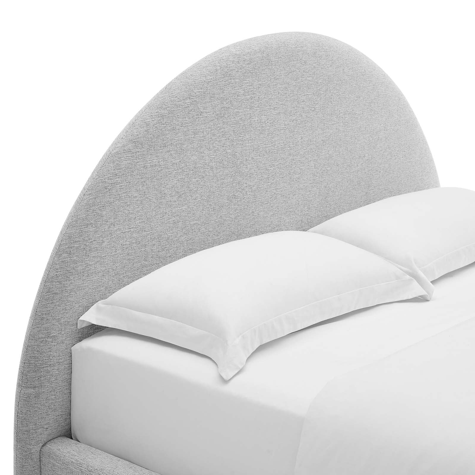 Resort Upholstered Fabric Arched Round Queen Platform Bed By Modway - MOD-7132 - Image 13