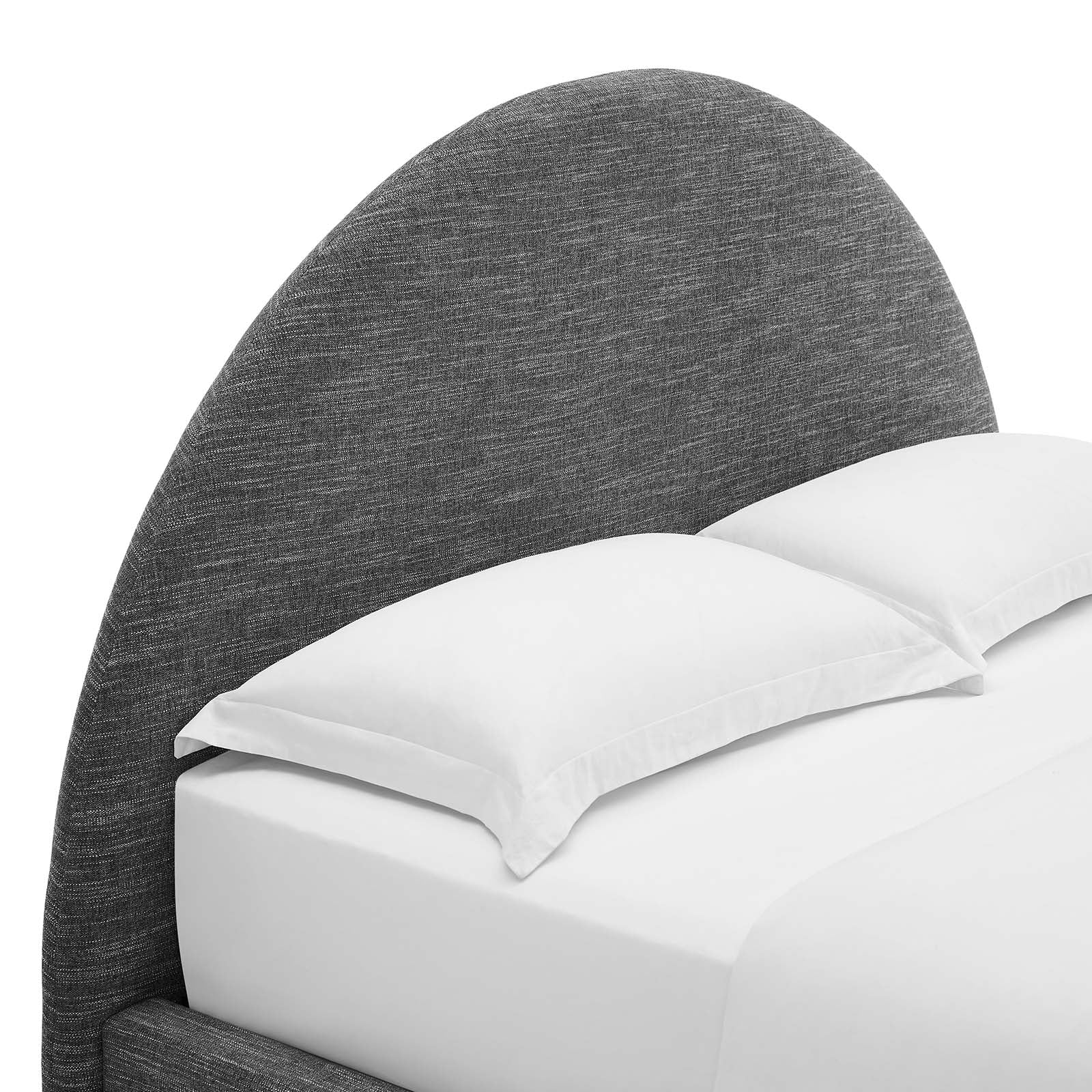 Resort Upholstered Fabric Arched Round Queen Platform Bed By Modway - MOD-7132 - Image 21