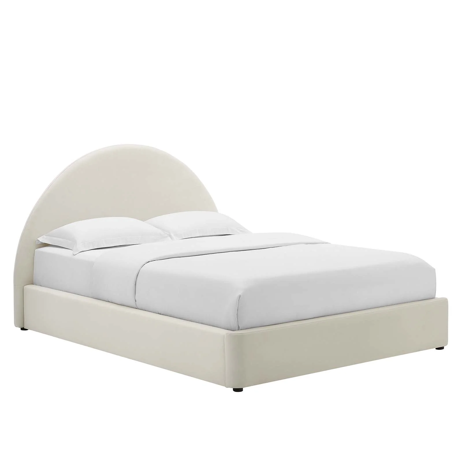 Resort Upholstered Fabric Arched Round Queen Platform Bed By Modway - MOD-7132 - Image 25
