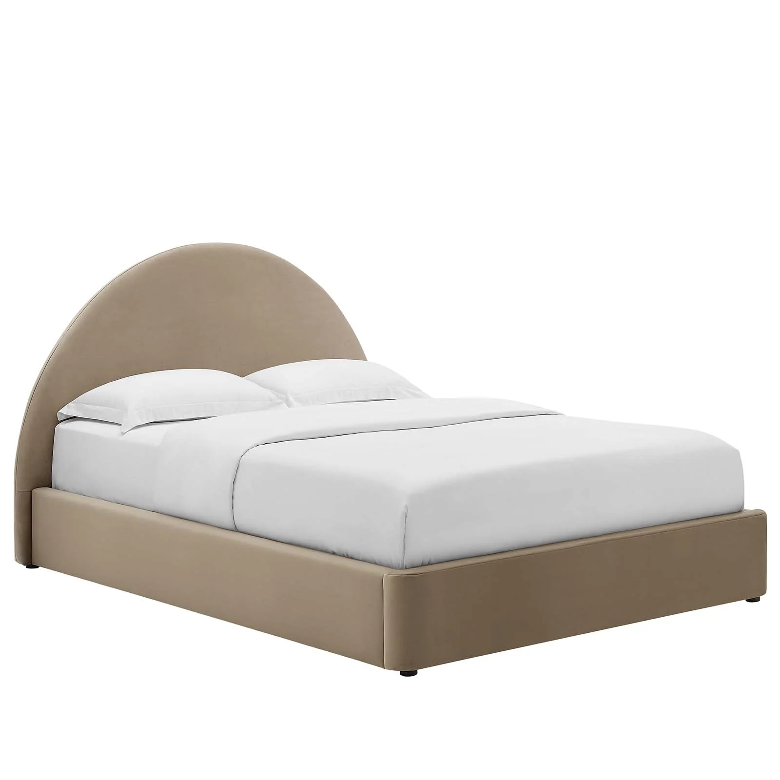 Resort Upholstered Fabric Arched Round Queen Platform Bed By Modway - MOD-7132 - Image 33