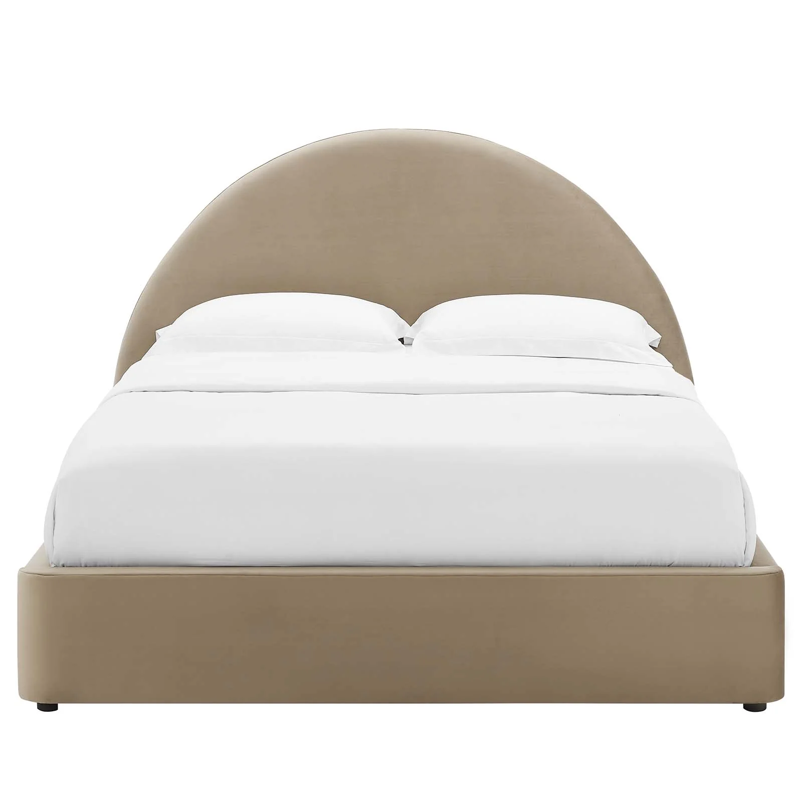 Resort Upholstered Fabric Arched Round Queen Platform Bed By Modway - MOD-7132 - Image 36