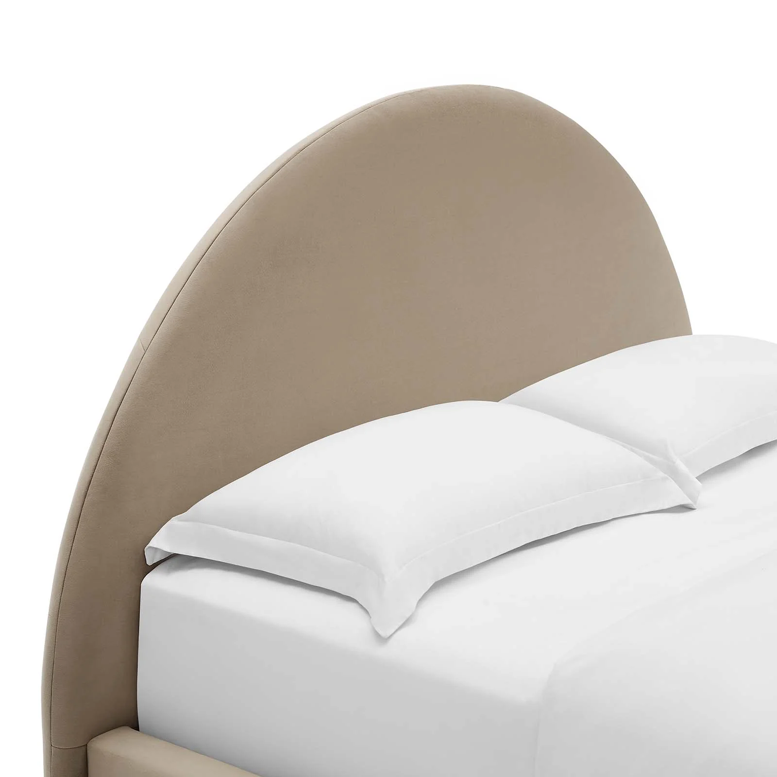 Resort Upholstered Fabric Arched Round Queen Platform Bed By Modway - MOD-7132 - Image 37