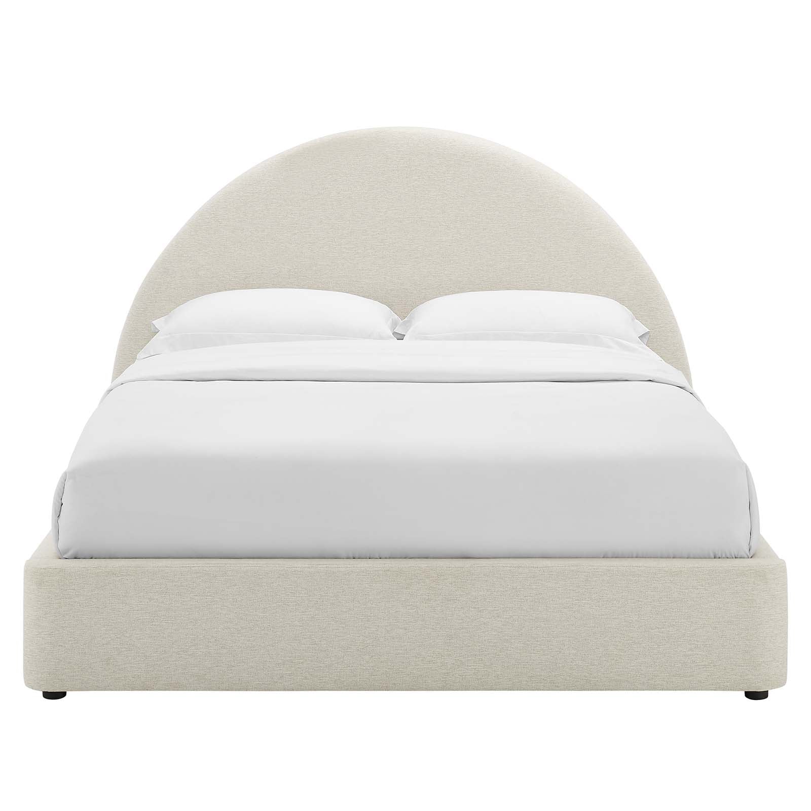 Resort Upholstered Fabric Arched Round Queen Platform Bed By Modway - MOD-7132 - Image 4
