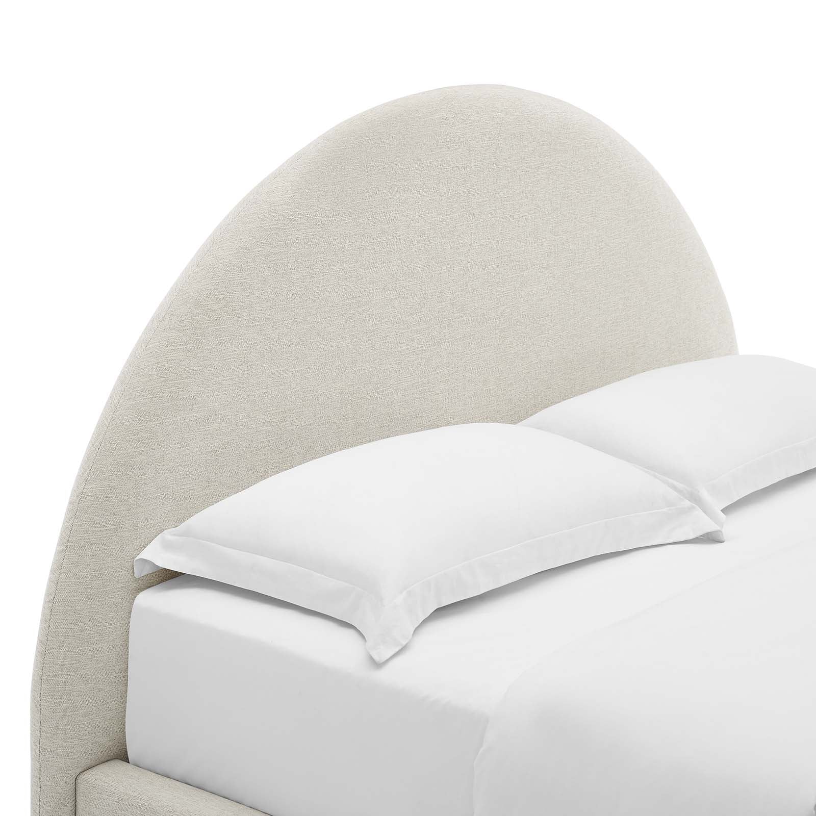 Resort Upholstered Fabric Arched Round Queen Platform Bed By Modway - MOD-7132 - Image 5