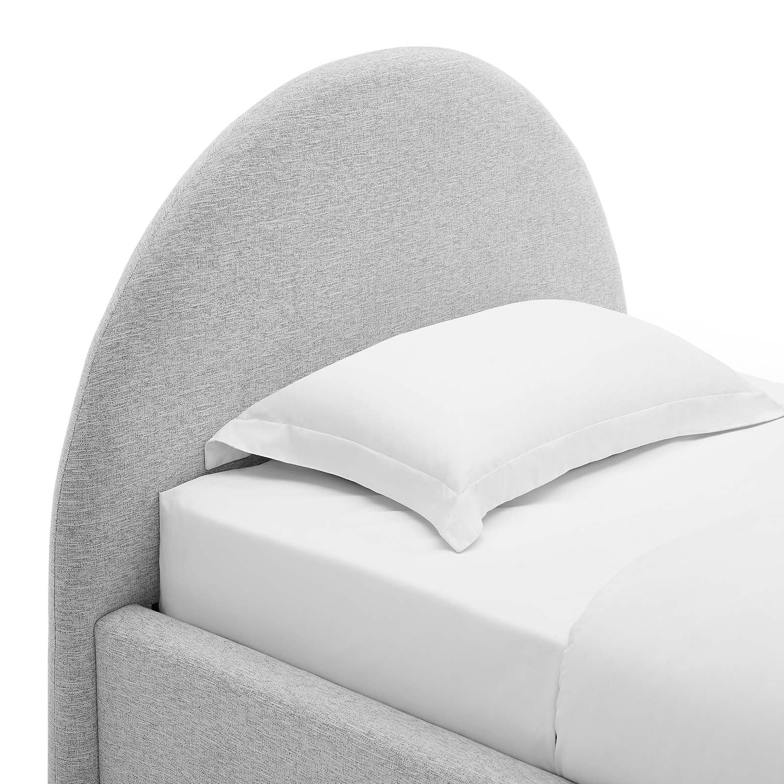 Resort Upholstered Fabric Arched Round Twin Platform Bed By Modway - MOD-7128 - Image 13