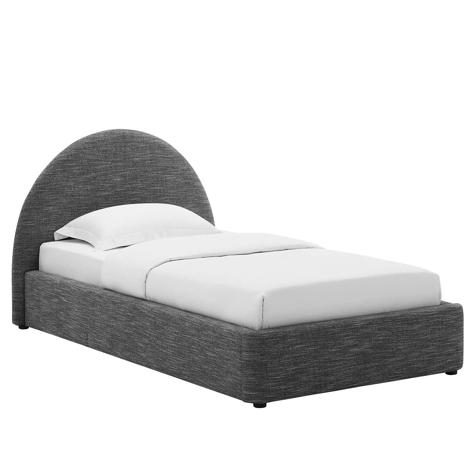 Resort Upholstered Fabric Arched Round Twin Platform Bed By Modway - MOD-7128 - Image 17