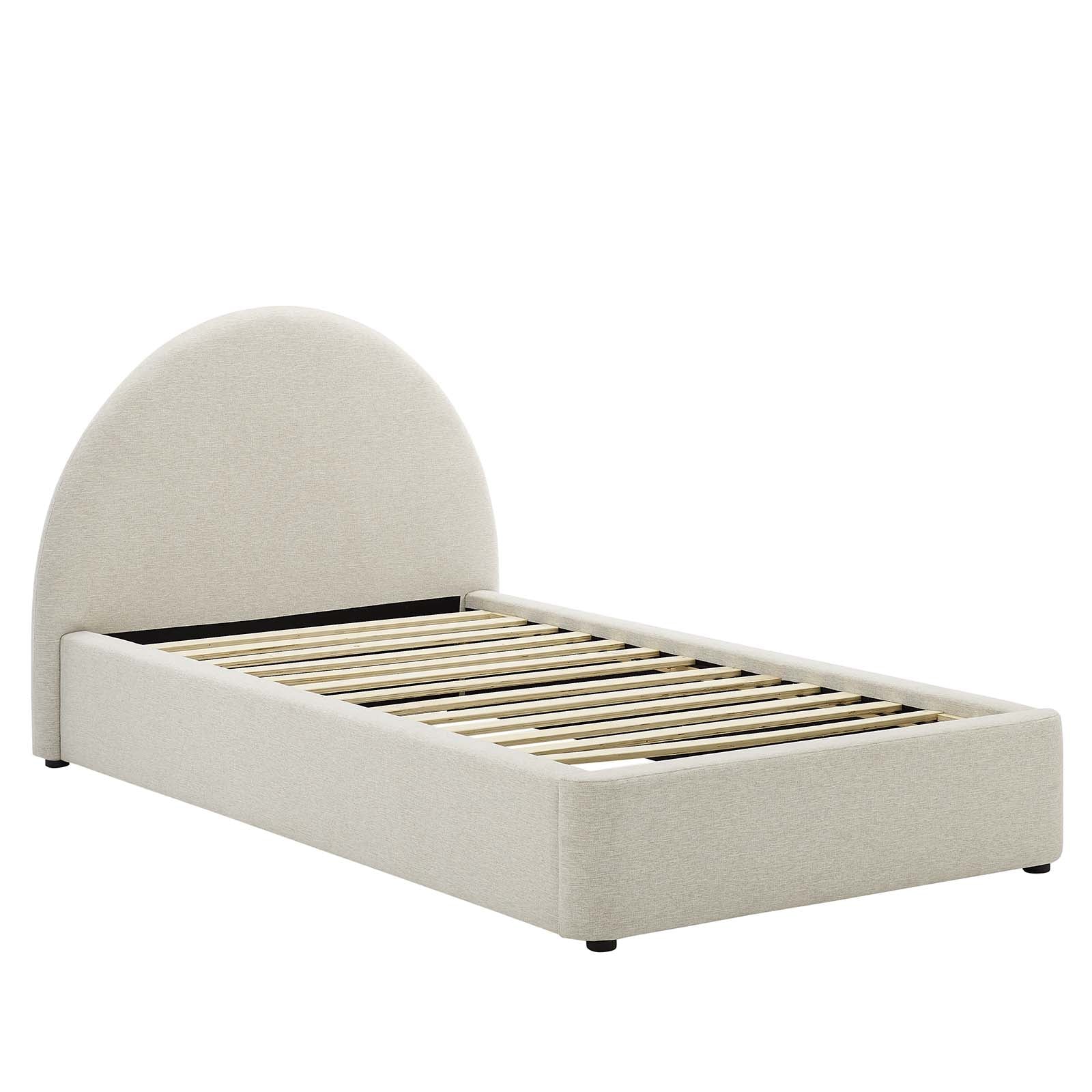 Resort Upholstered Fabric Arched Round Twin Platform Bed By Modway - MOD-7128 - Image 2
