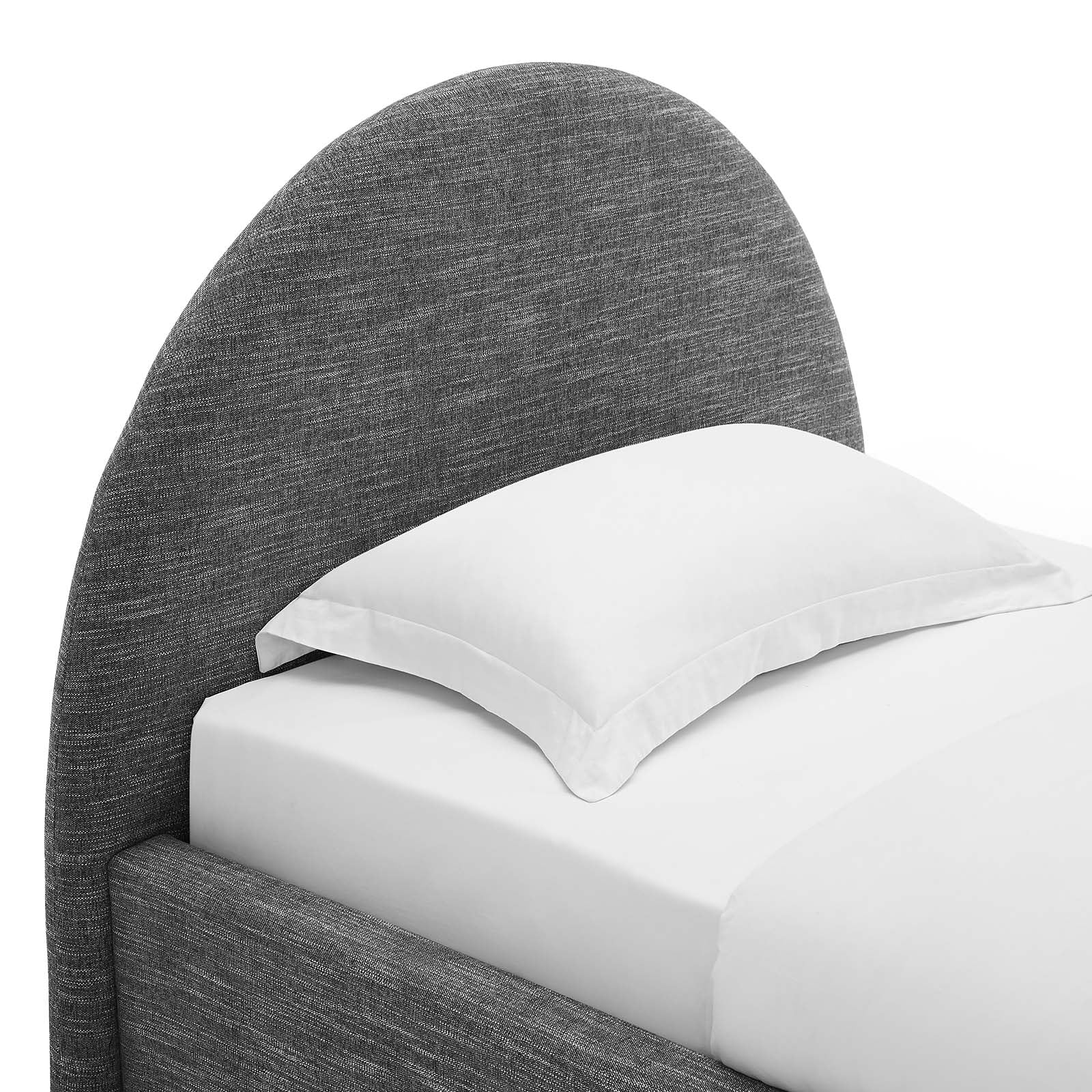 Resort Upholstered Fabric Arched Round Twin Platform Bed By Modway - MOD-7128 - Image 21