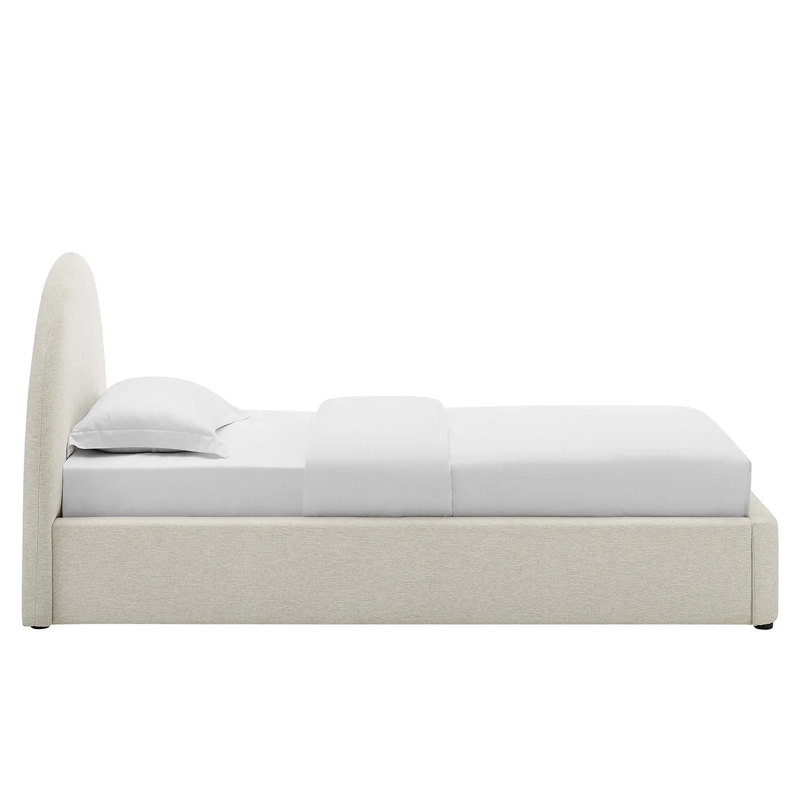 Resort Upholstered Fabric Arched Round Twin Platform Bed By Modway - MOD-7128 - Image 3