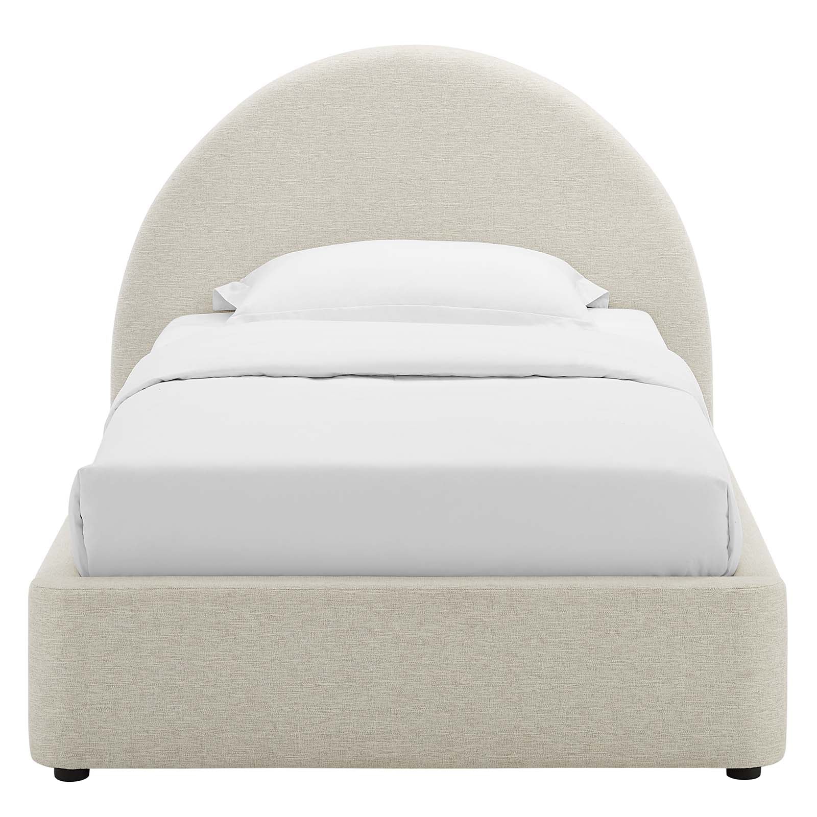 Resort Upholstered Fabric Arched Round Twin Platform Bed By Modway - MOD-7128 - Image 4
