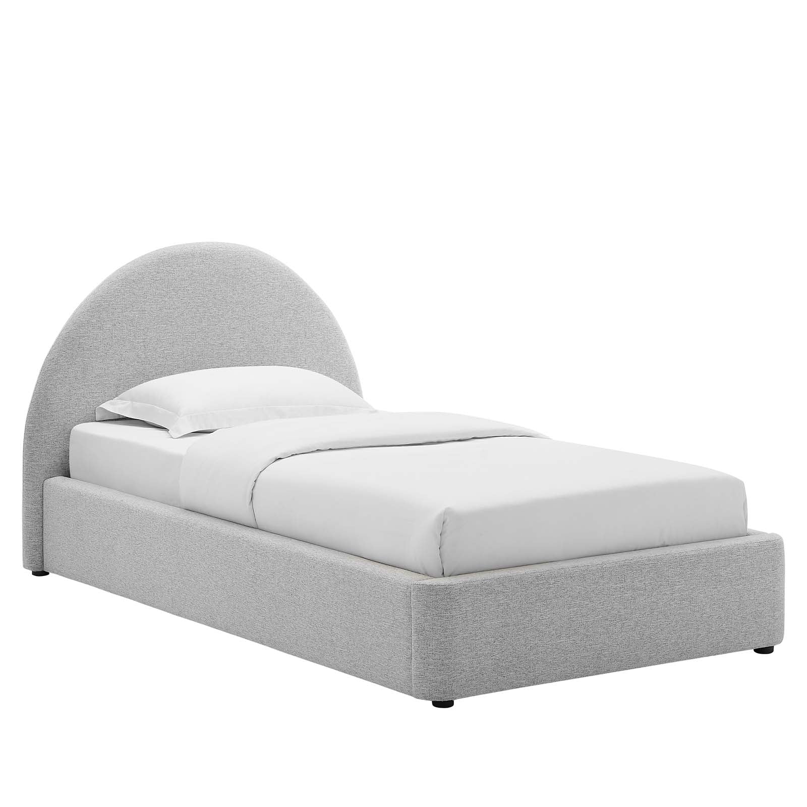 Resort Upholstered Fabric Arched Round Twin Platform Bed By Modway - MOD-7128 - Image 9
