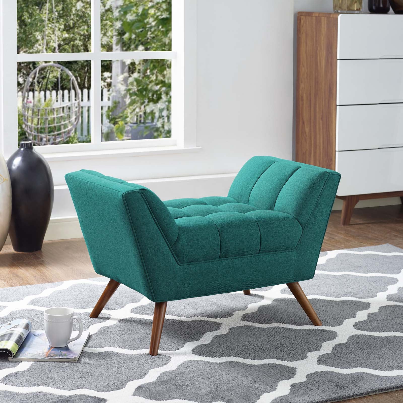 Response Upholstered Fabric Ottoman By Modway - EEI-1791 - Image 6