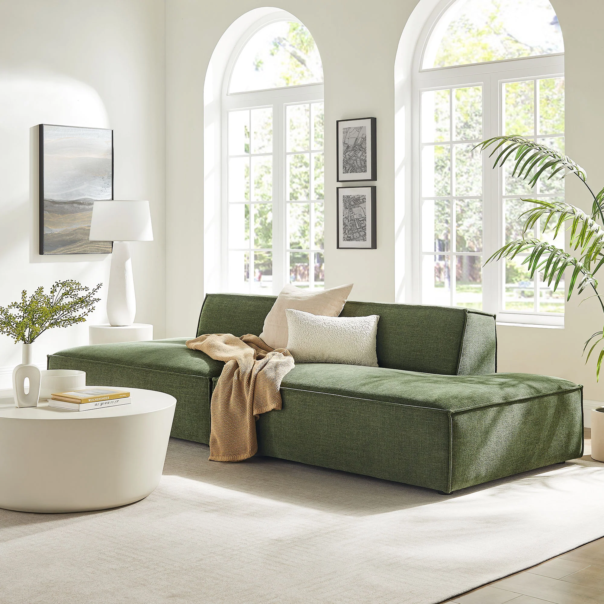 Restore 2-Piece Performance Fabric Upholstered Modular Loveseat by Modway - Image 16