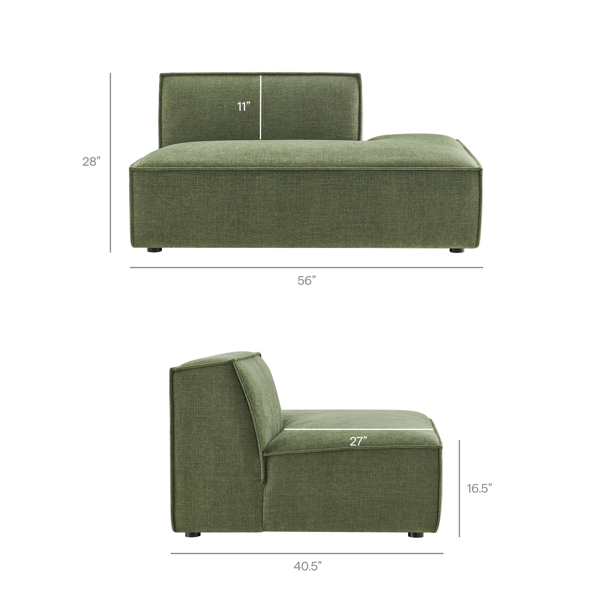 Restore 2-Piece Performance Fabric Upholstered Modular Loveseat by Modway - Image 20