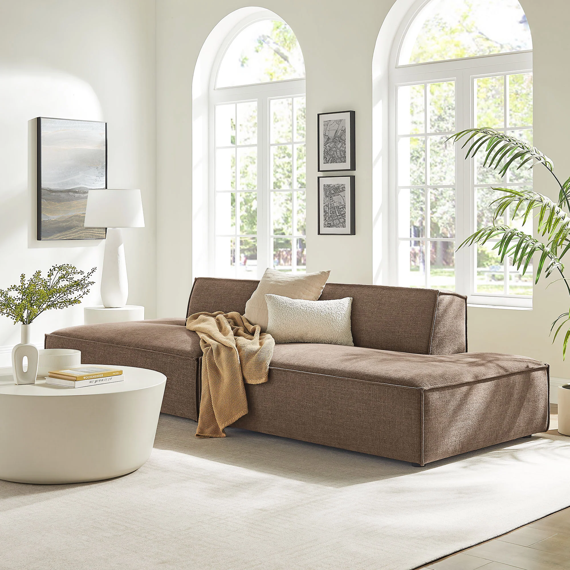 Restore 2-Piece Performance Fabric Upholstered Modular Loveseat by Modway - Image 26