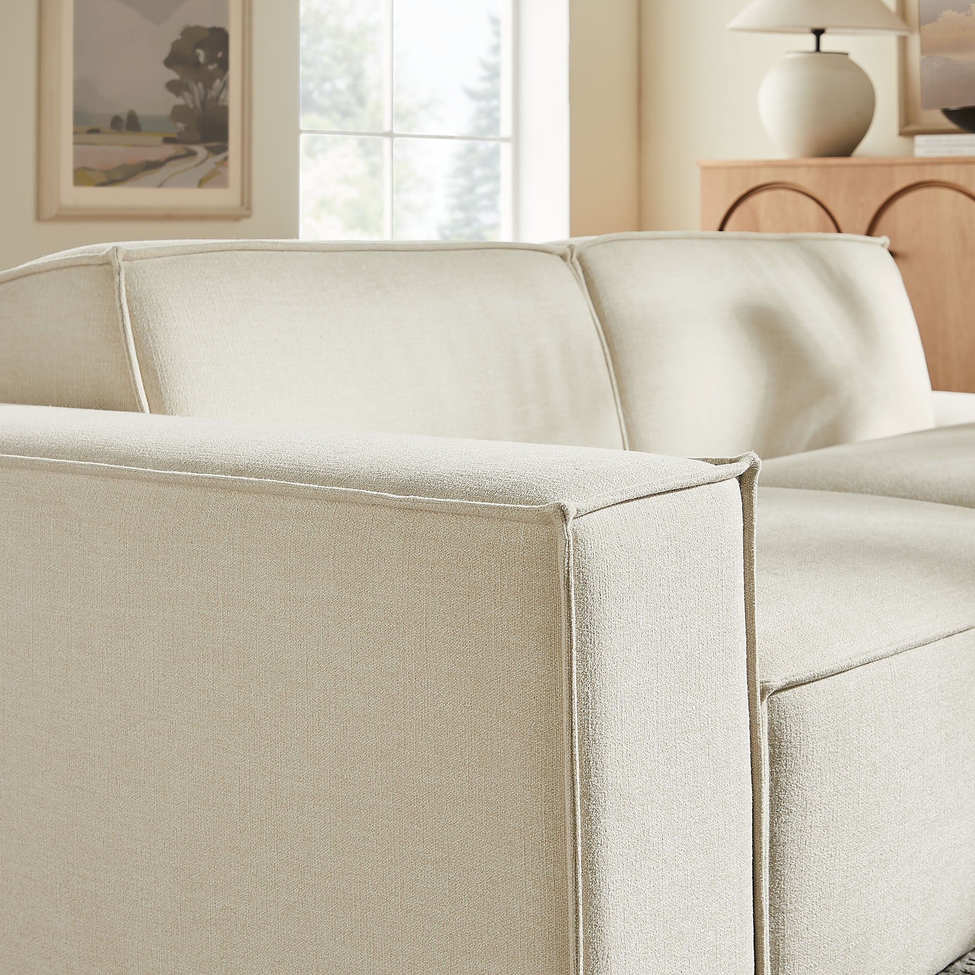 Restore 2-Piece Performance Fabric Upholstered Modular Loveseat by Modway - Image 5