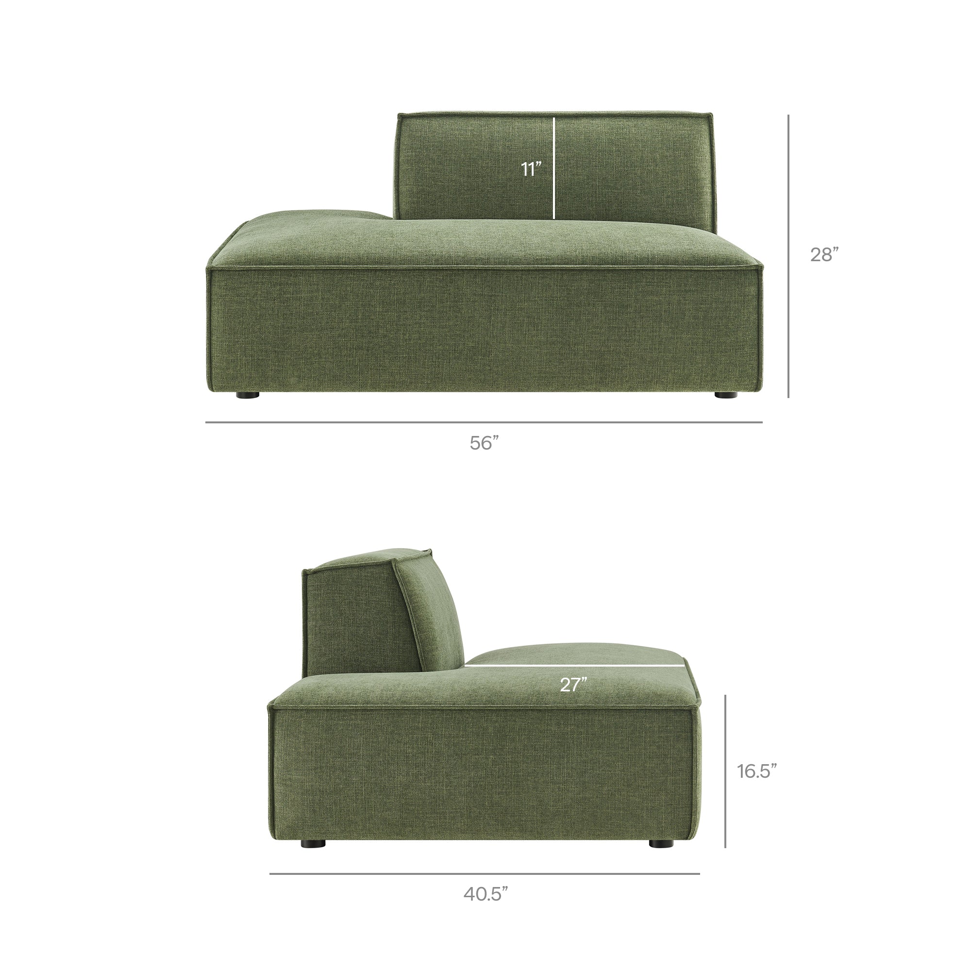 Restore 2-Piece Performance Fabric Upholstered Modular Loveseat by Modway - Image 19