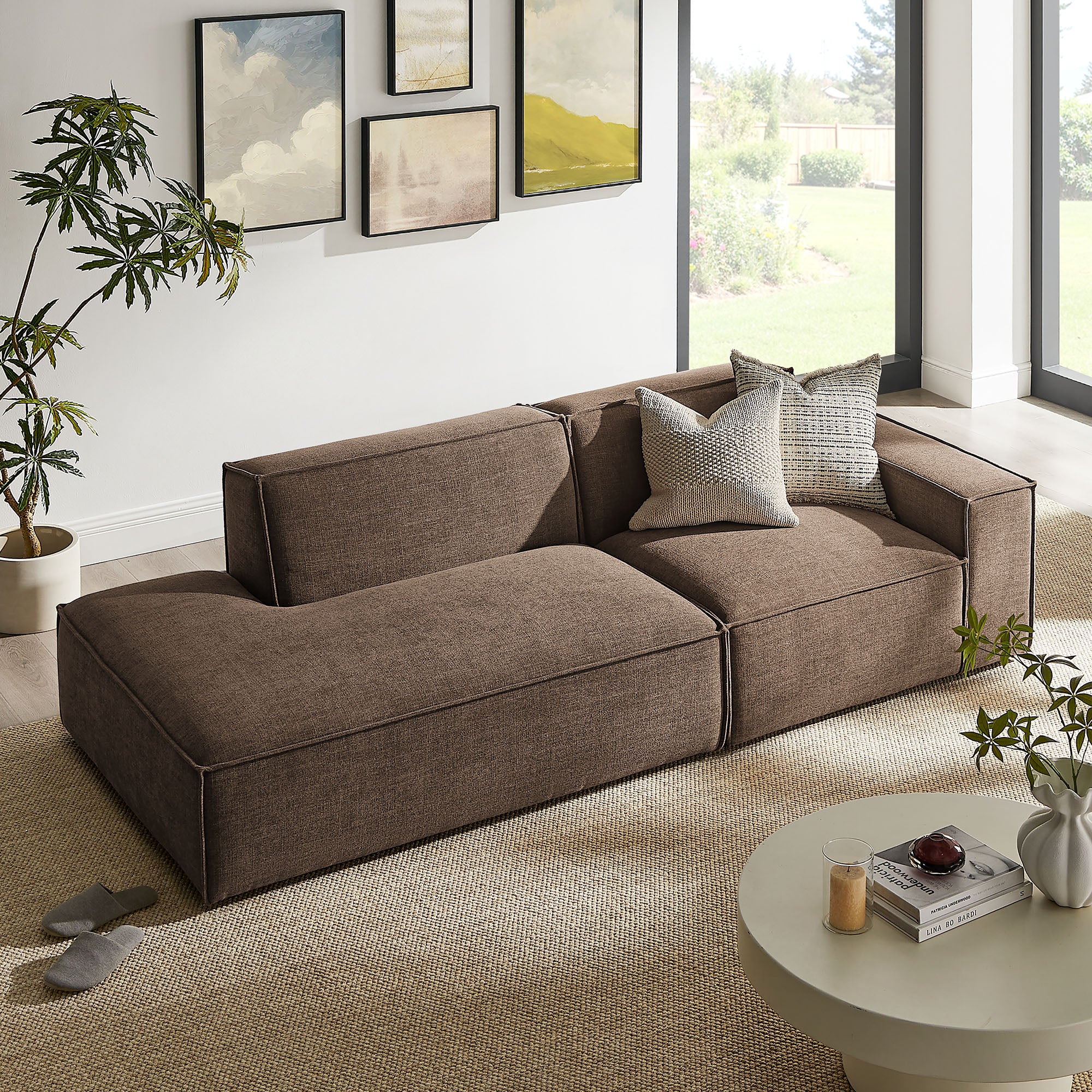 Restore 2-Piece Performance Fabric Upholstered Modular Loveseat by Modway - Image 26