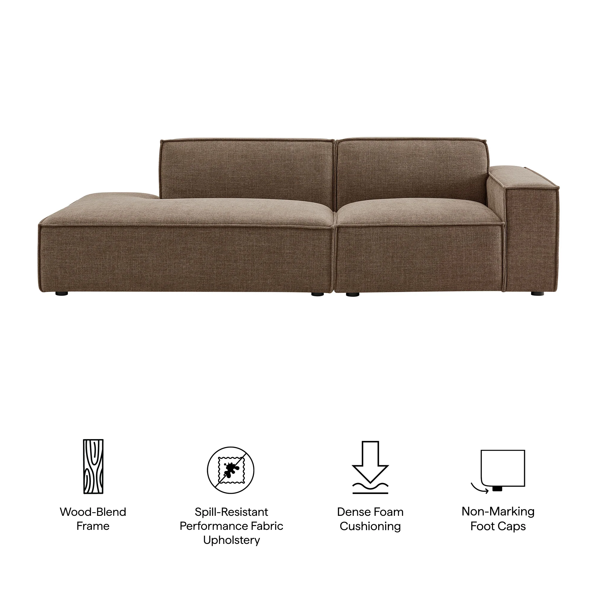 Restore 2-Piece Performance Fabric Upholstered Modular Loveseat by Modway - Image 27