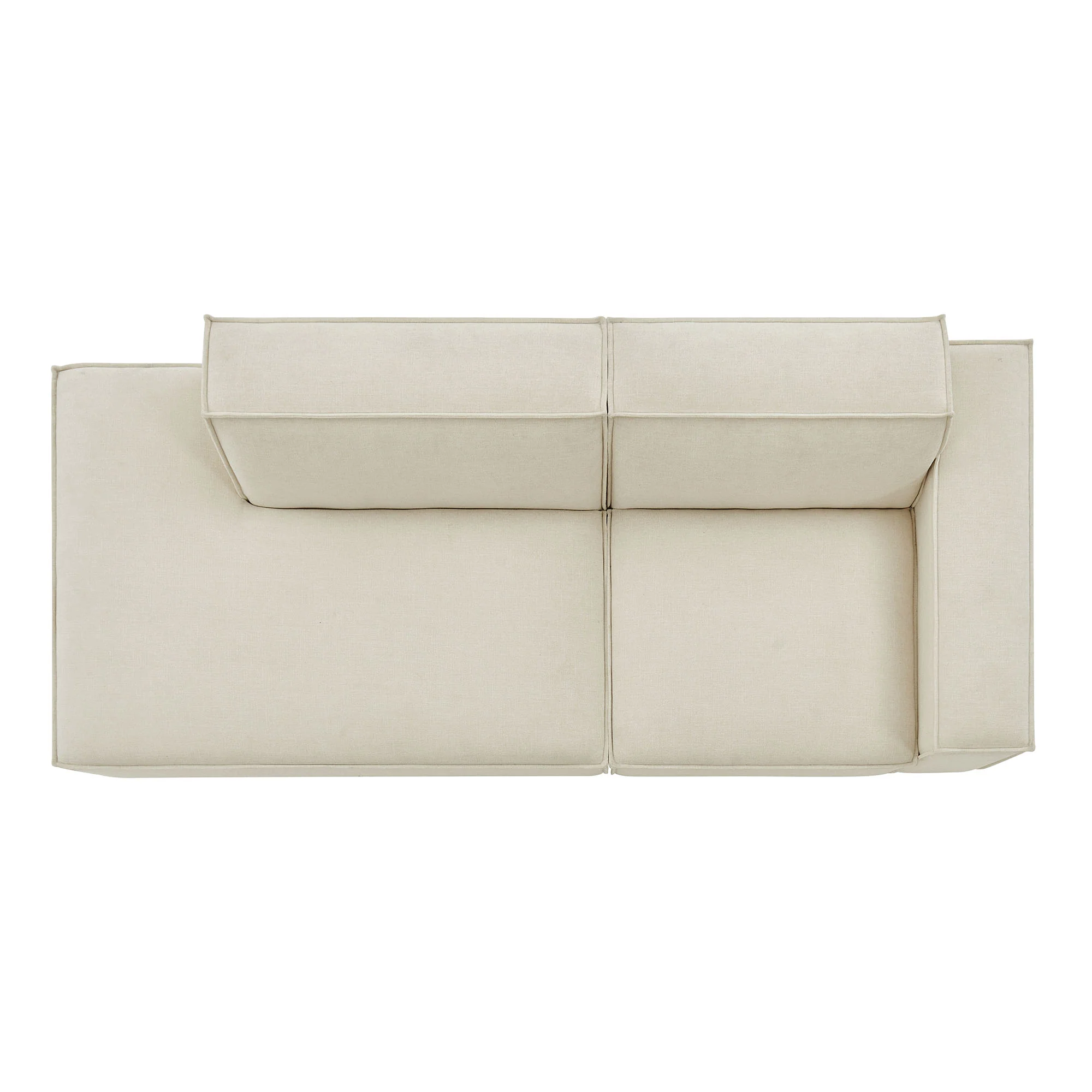 Restore 2-Piece Performance Fabric Upholstered Modular Loveseat by Modway - Image 4
