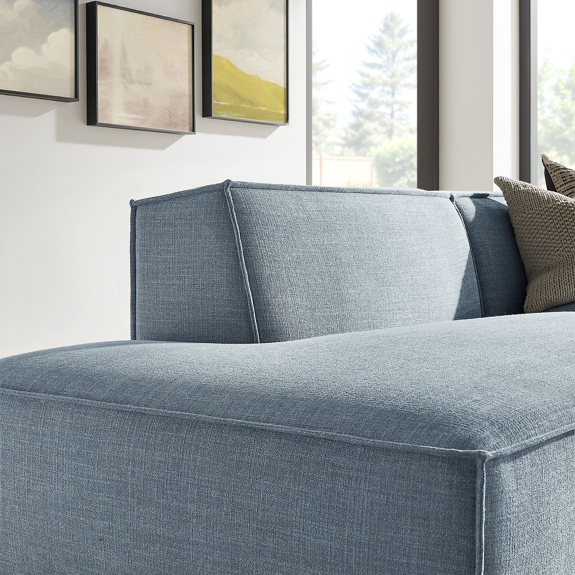 Restore 2-Piece Performance Fabric Upholstered Modular Loveseat by Modway - Image 44